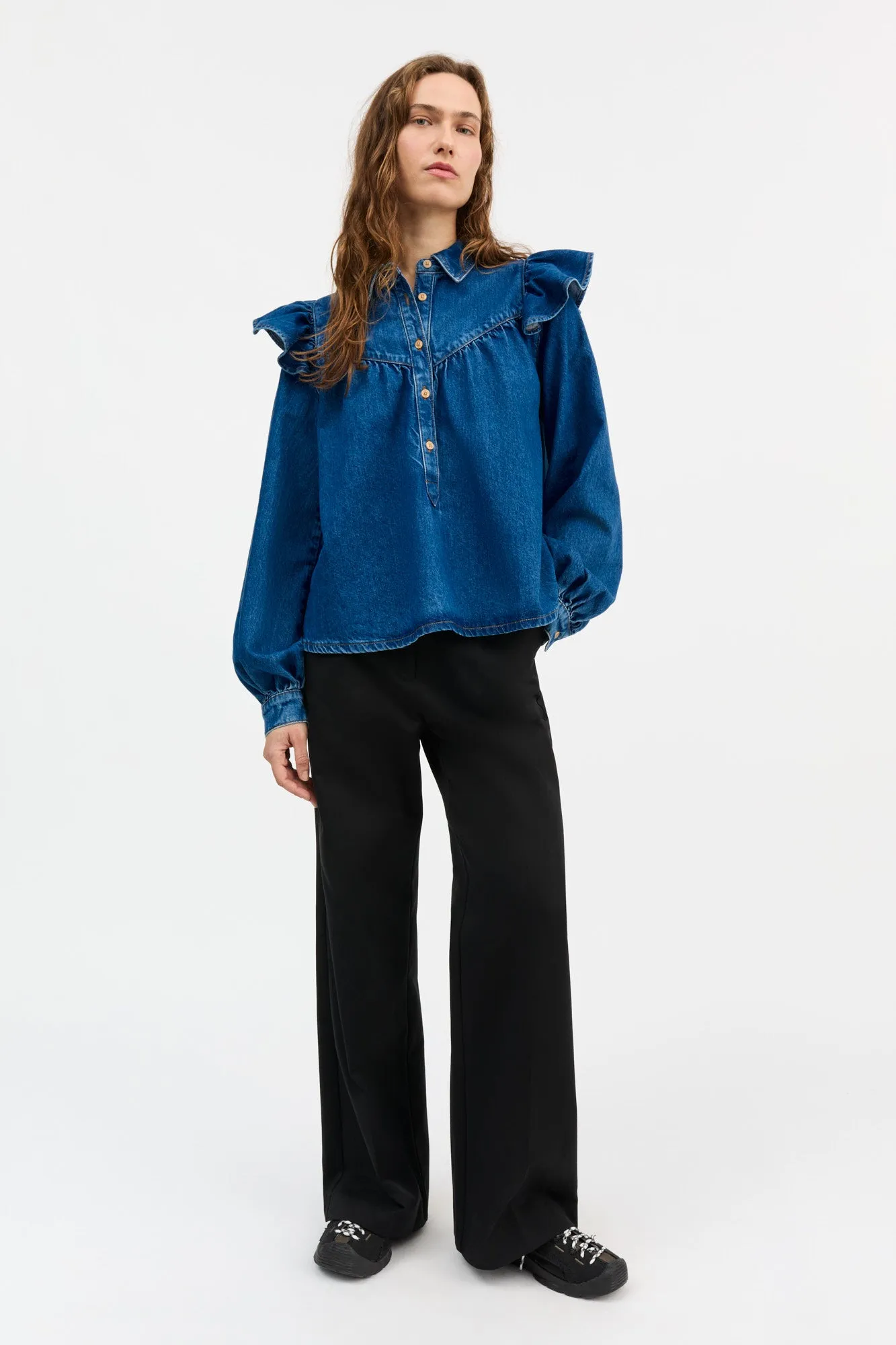 Mille blouse - Vintage washed blue sold by Skall Studio product image thumbnail 3