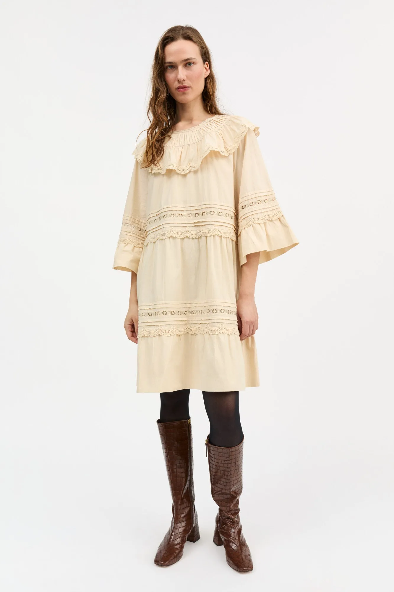 Leaf dress - Antique beige sold by Skall Studio product image thumbnail 2