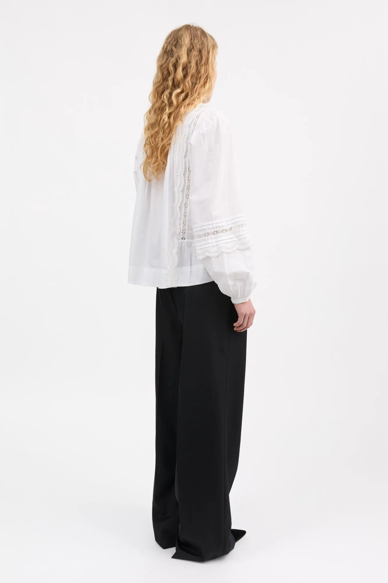Leaf blouse - Optic white sold by Skall Studio product image thumbnail 4