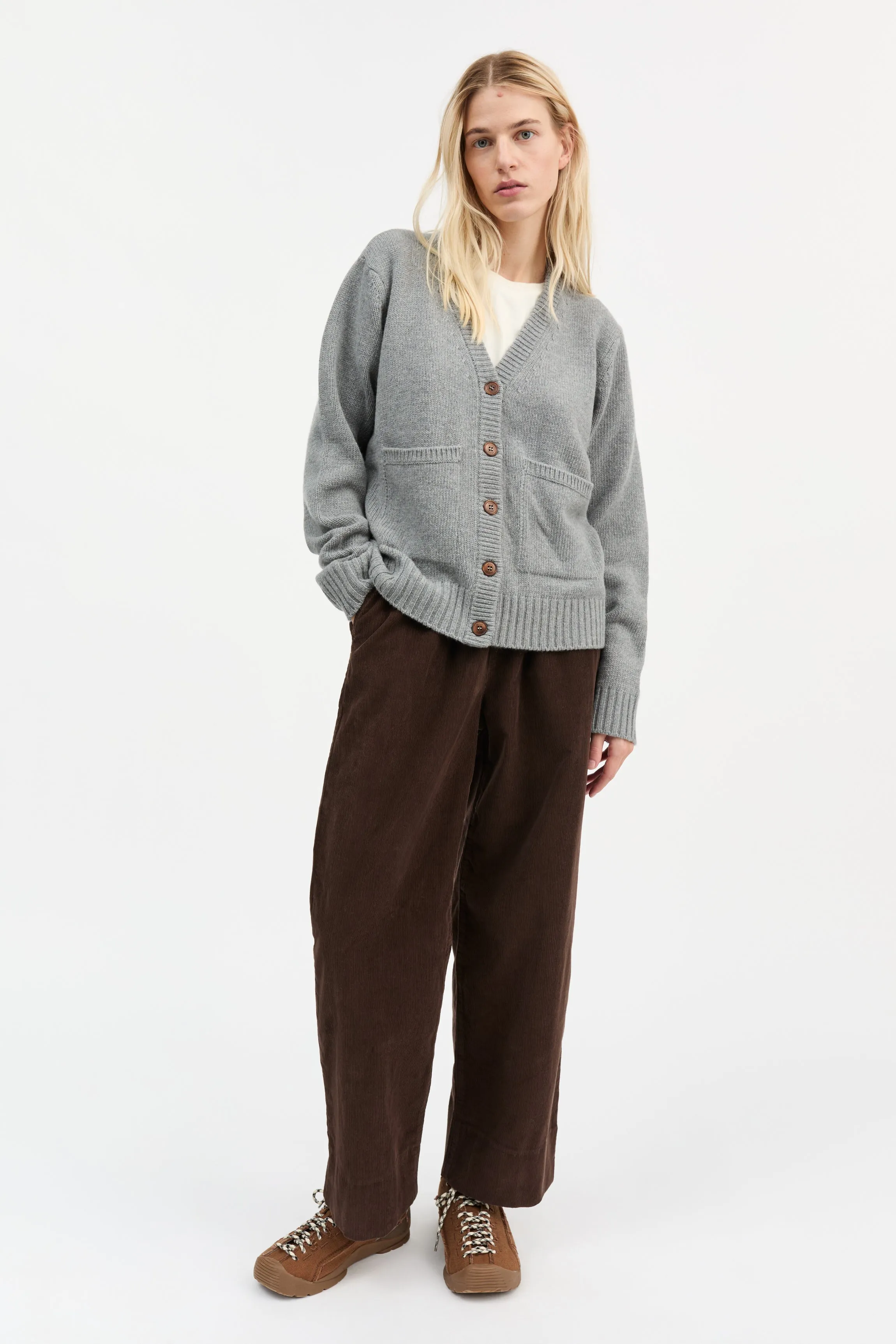 Beti cardigan - Grey melange sold by Skall Studio product image thumbnail 3