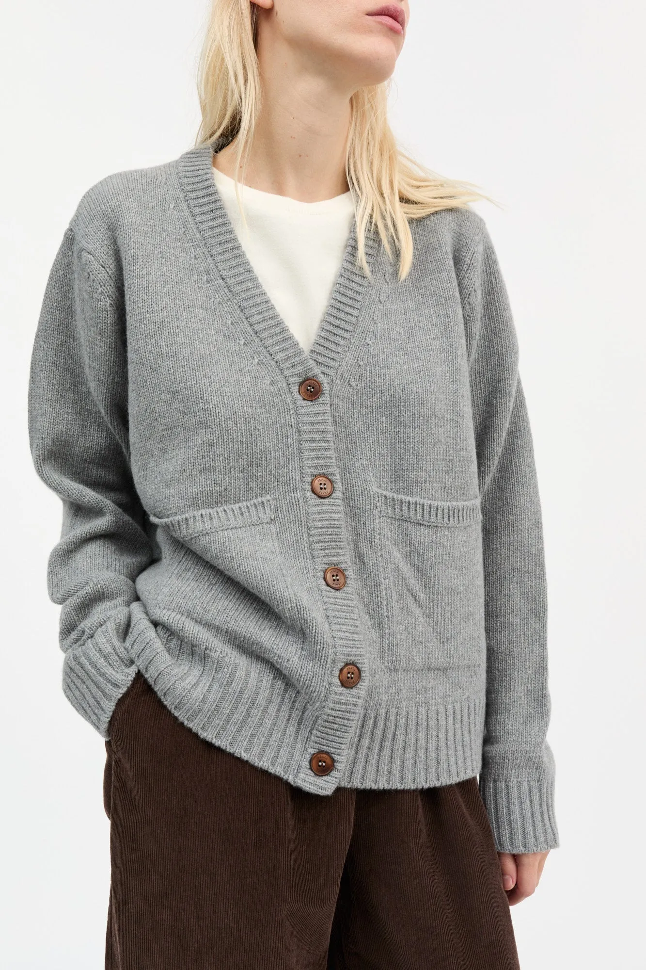 Beti cardigan - Grey melange sold by Skall Studio product image thumbnail 2