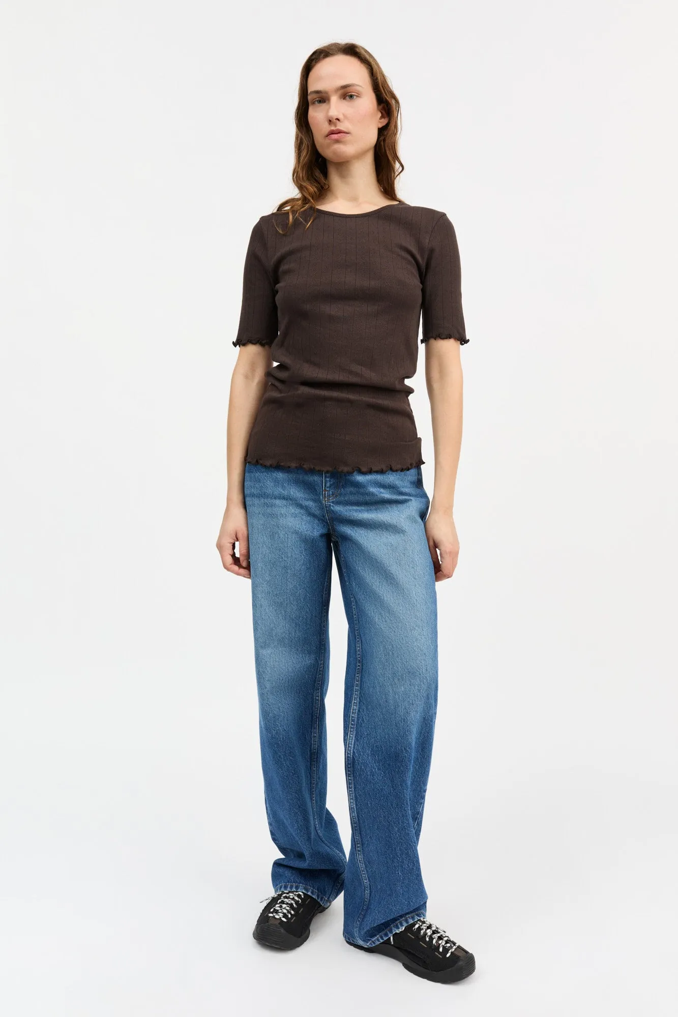 Edie tee - Dark brown sold by Skall Studio product image thumbnail 3