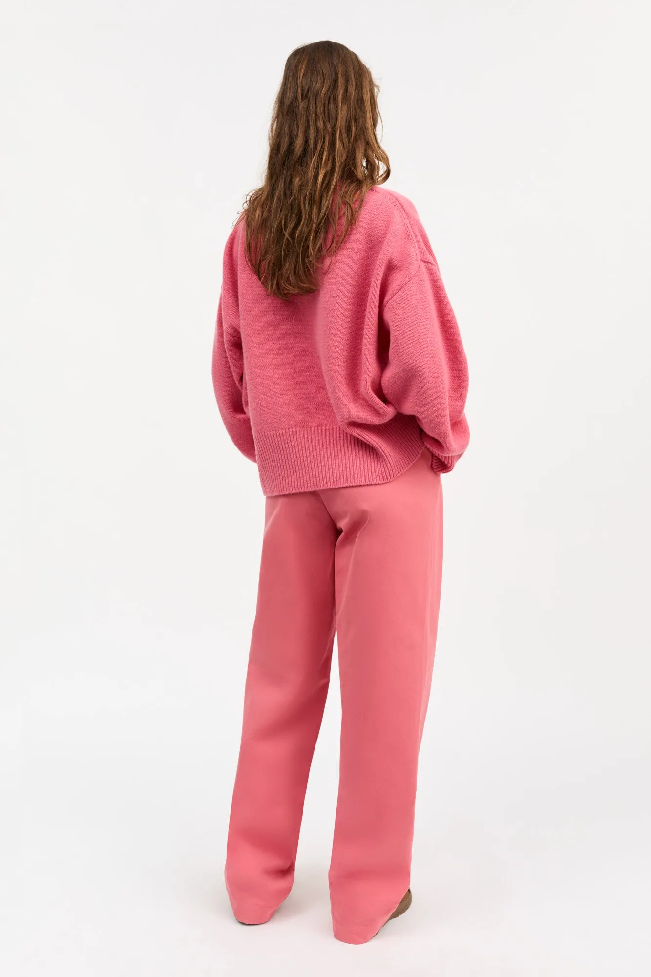 Dean V-neck jumper - Hot pink sold by Skall Studio product image thumbnail 4