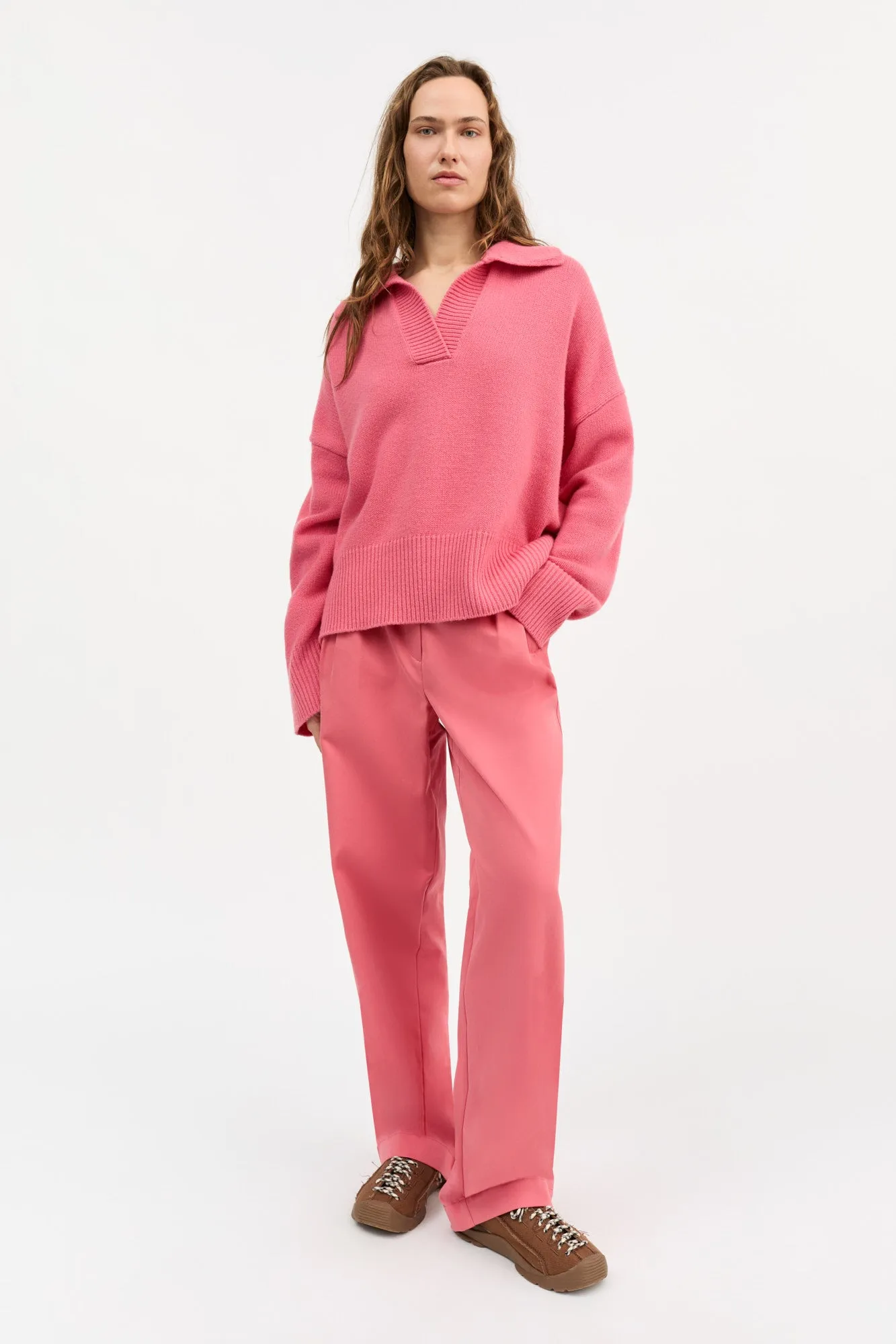 Dean V-neck jumper - Hot pink sold by Skall Studio product image thumbnail 3