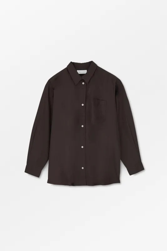 Edgar shirt - Dark brown sold by Skall Studio