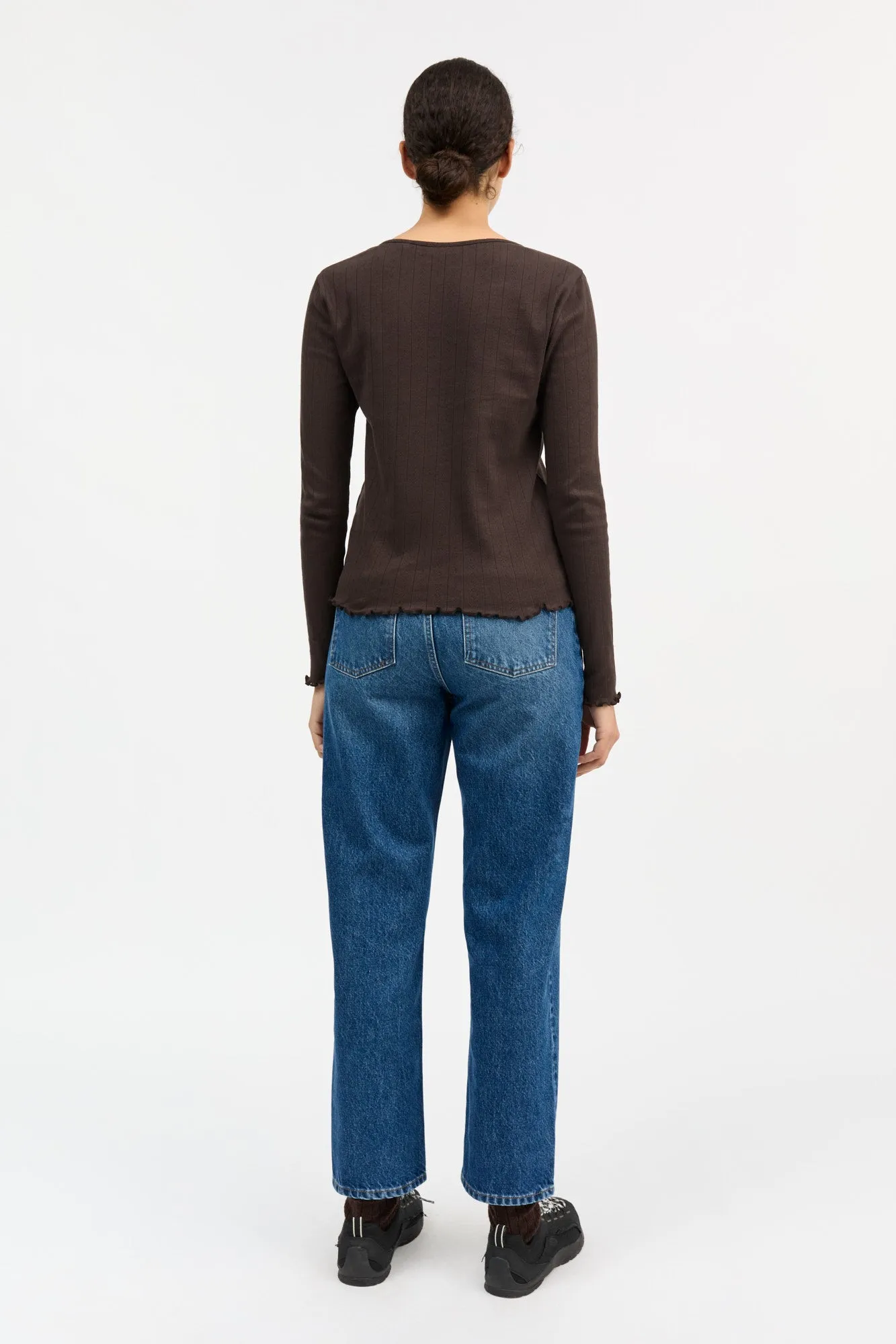 Edie cardigan - Dark brown sold by Skall Studio product image thumbnail 4