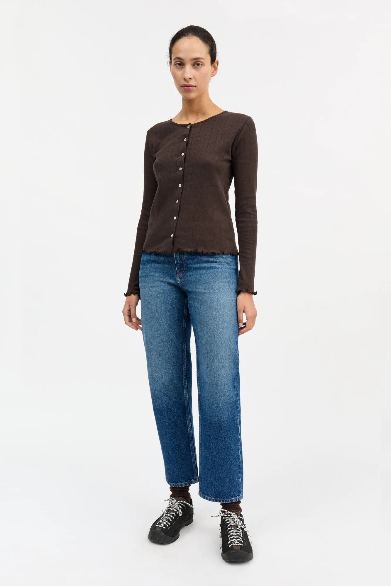 Edie cardigan - Dark brown sold by Skall Studio product image thumbnail 3