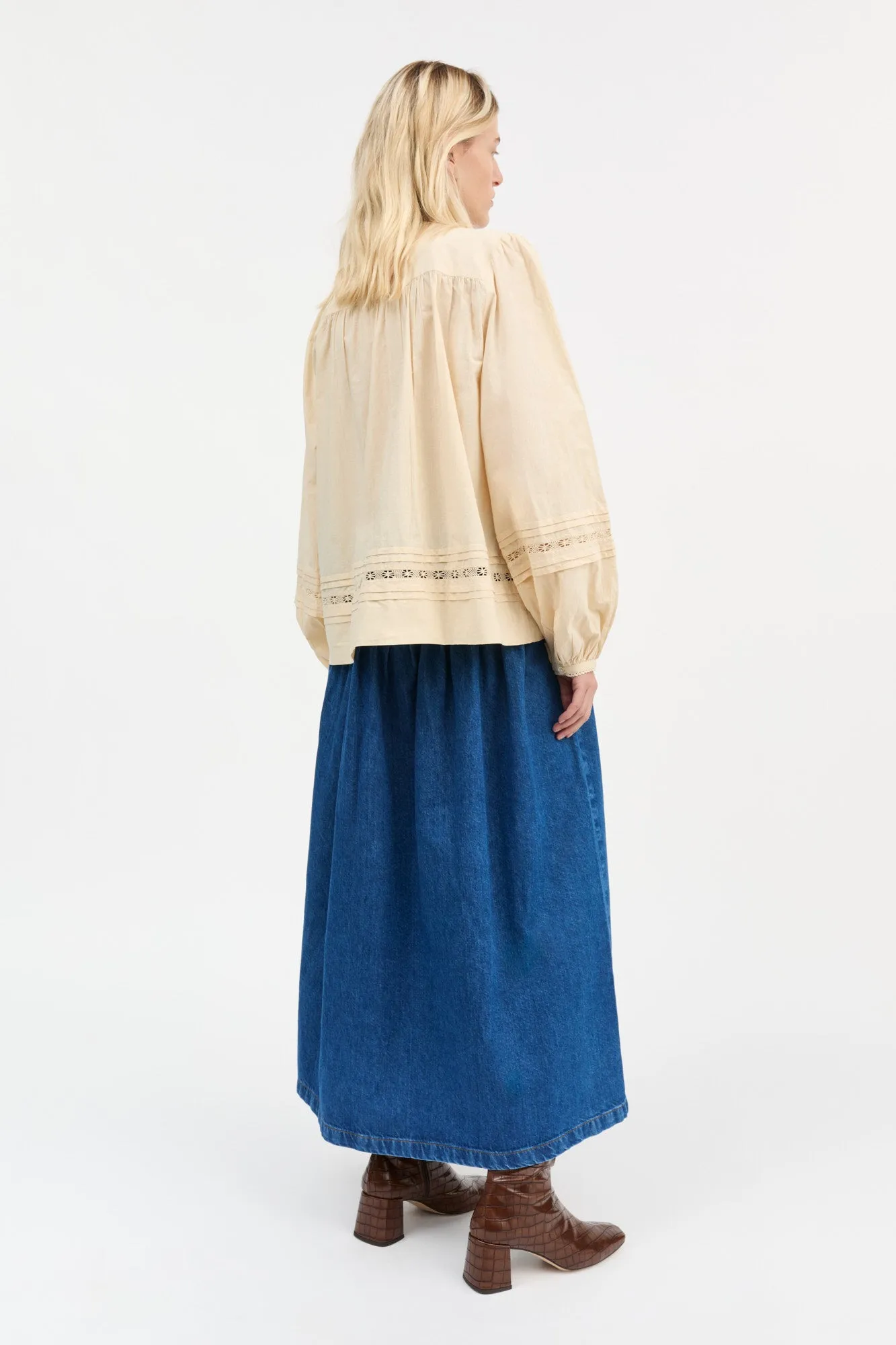 Leaf shirt - Antique beige sold by Skall Studio product image thumbnail 4