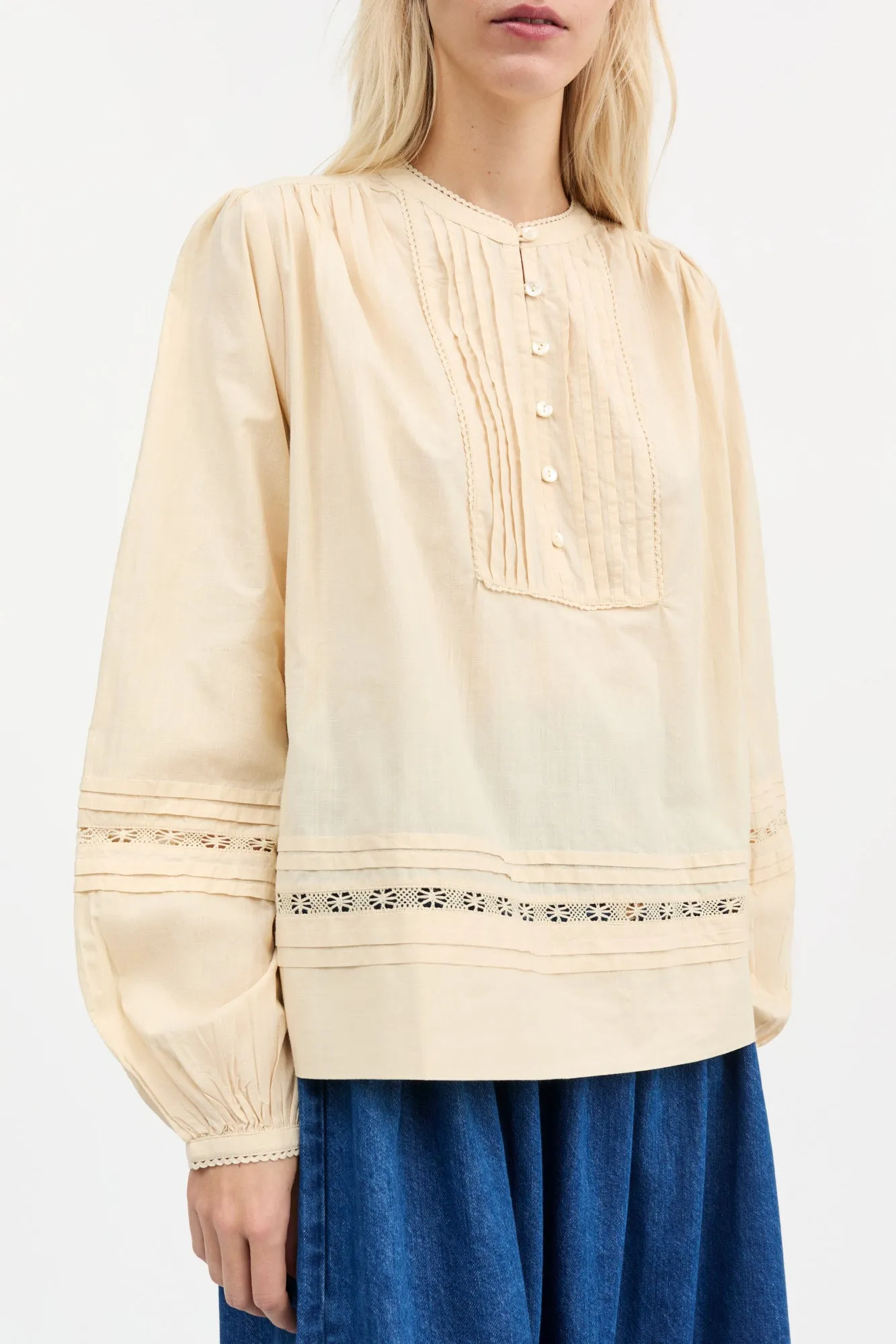 Leaf shirt - Antique beige sold by Skall Studio product image thumbnail 2