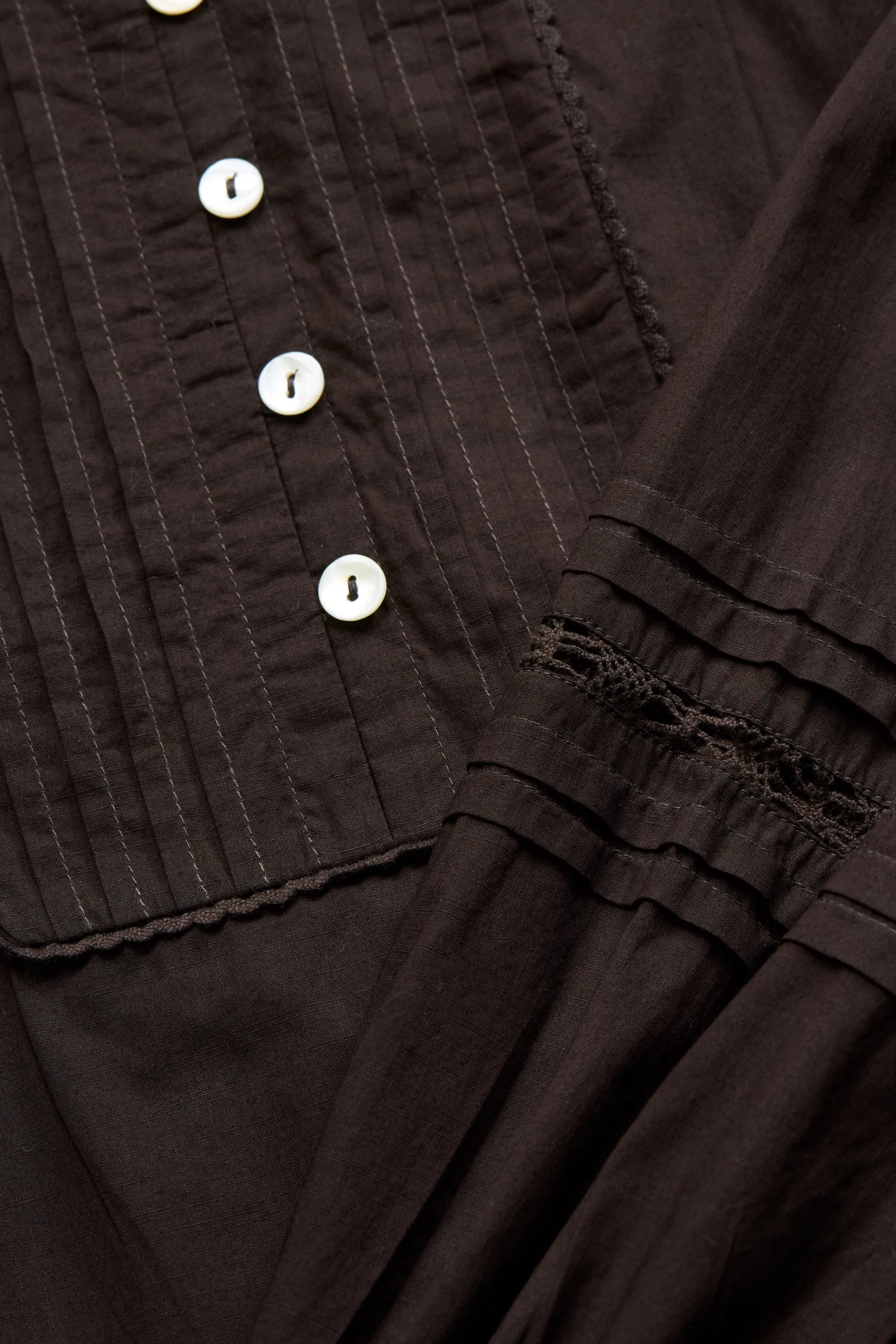 Leaf shirtdress - Dark brown sold by Skall Studio product image thumbnail 5