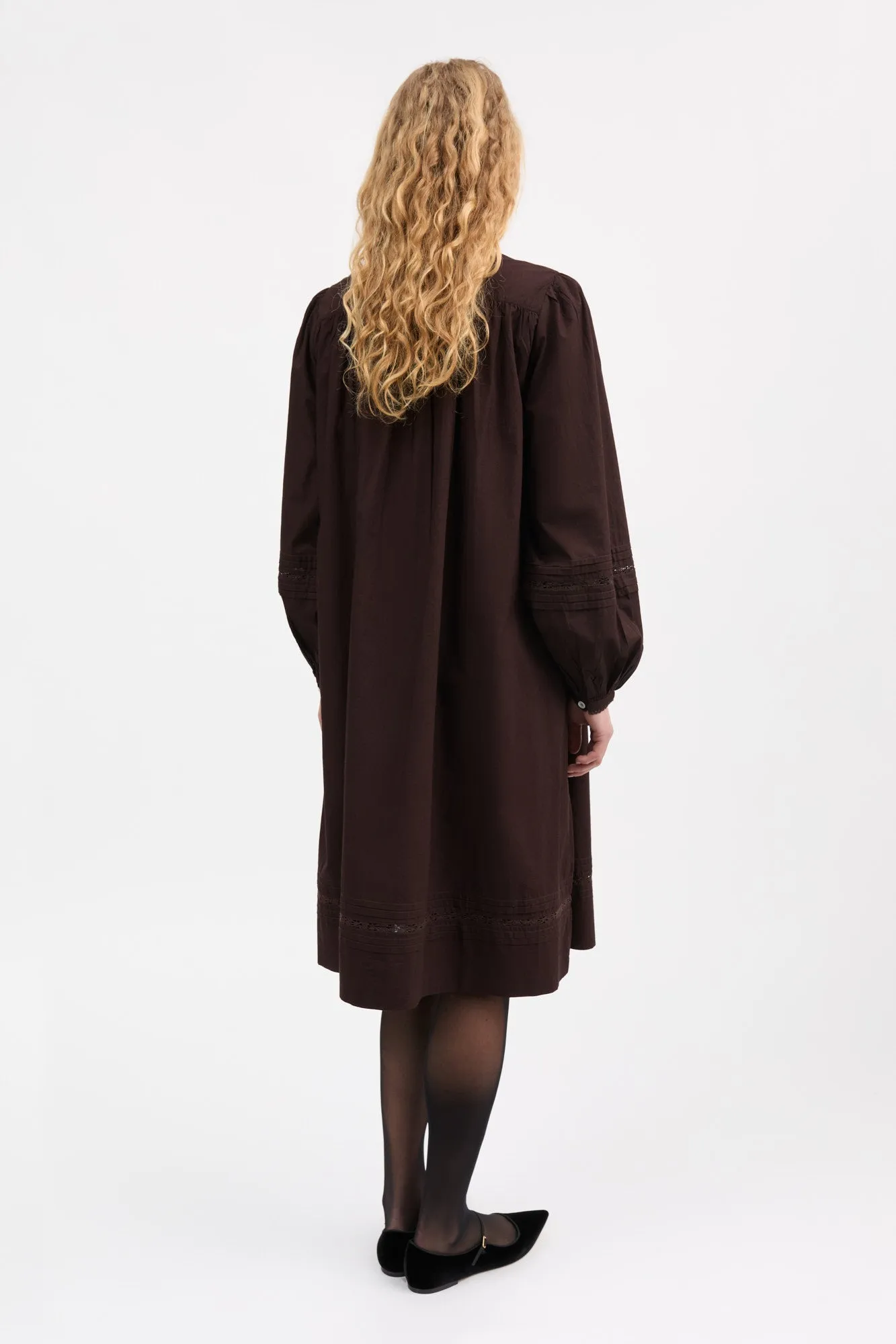 Leaf shirtdress - Dark brown sold by Skall Studio product image thumbnail 4
