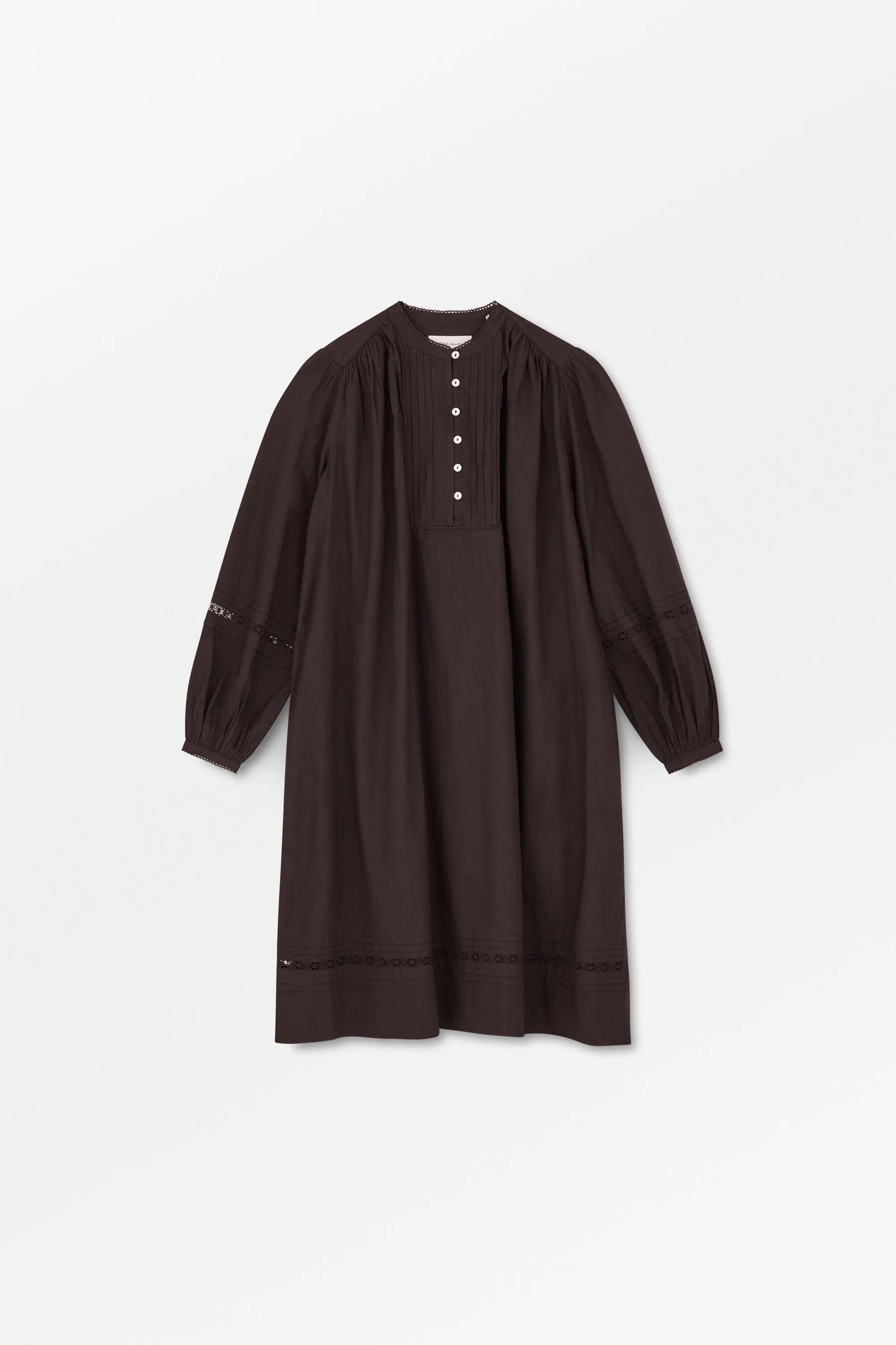 Leaf shirtdress - Dark brown sold by Skall Studio