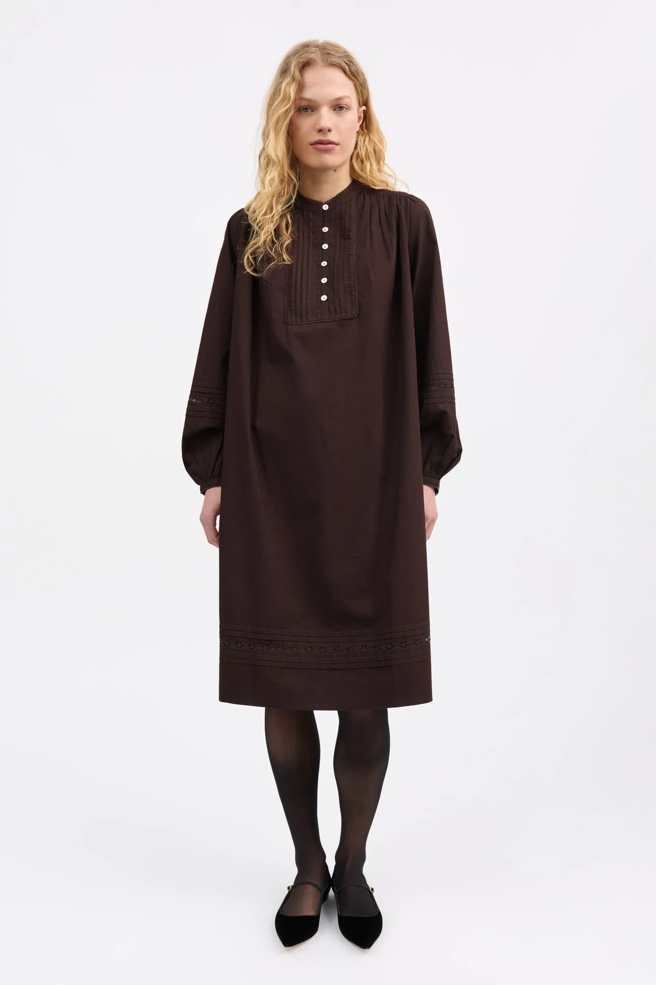 Leaf shirtdress - Dark brown sold by Skall Studio product image thumbnail 2