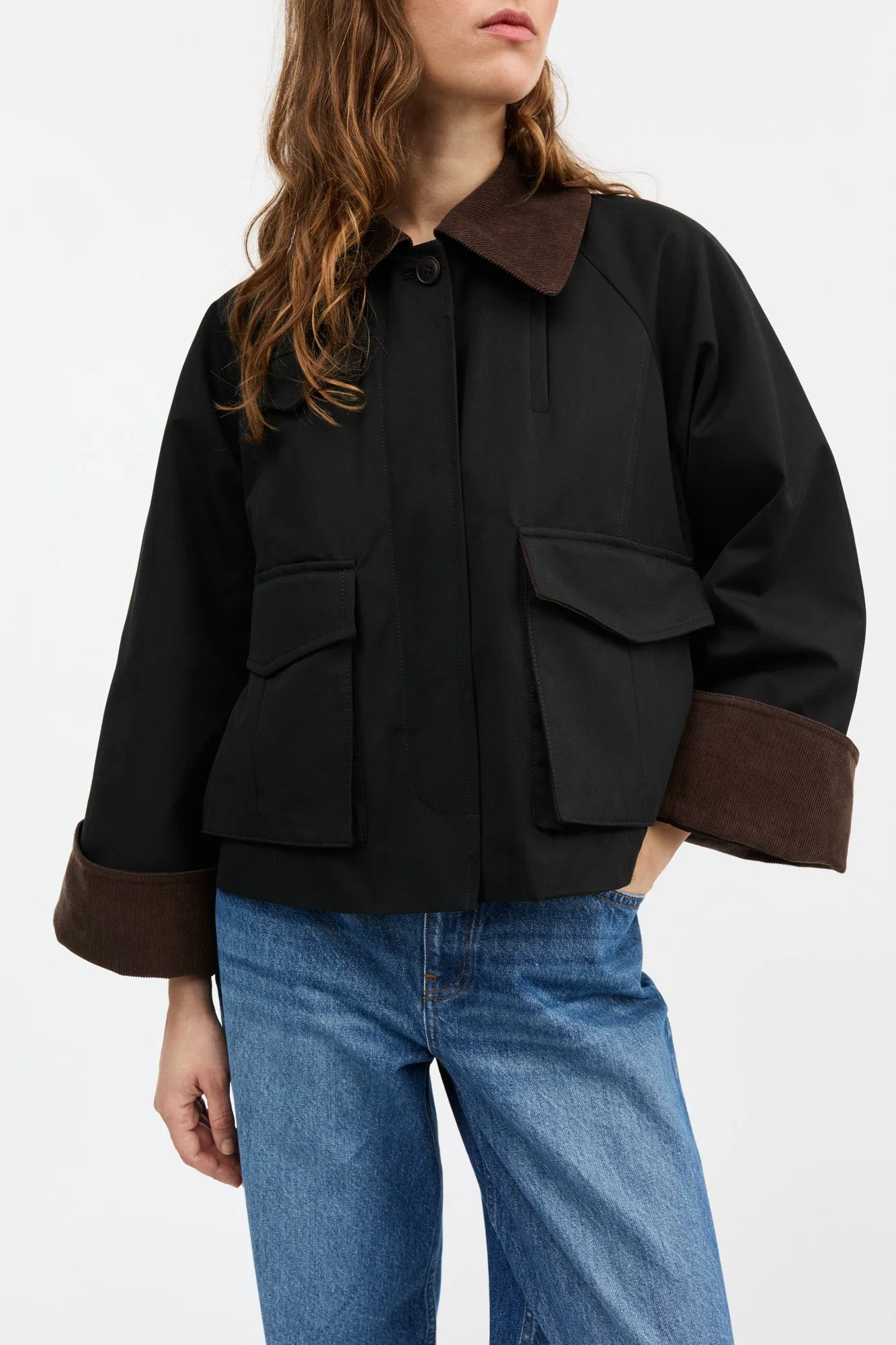 Gaby city jacket - Black/Brown sold by Skall Studio product image thumbnail 3