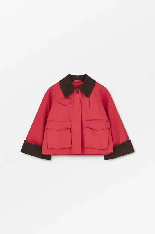Gaby city jacket - Aurora red made by Skall Studio