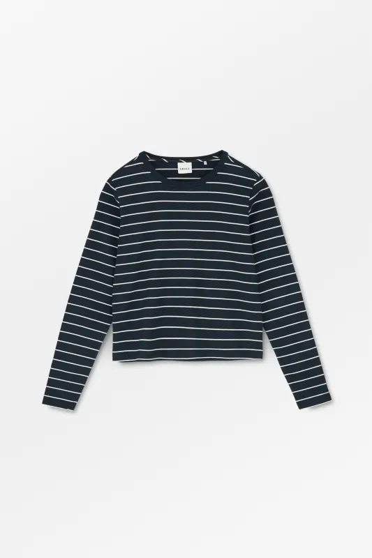 Loui blouse - Navy/White stripe made by Skall Studio