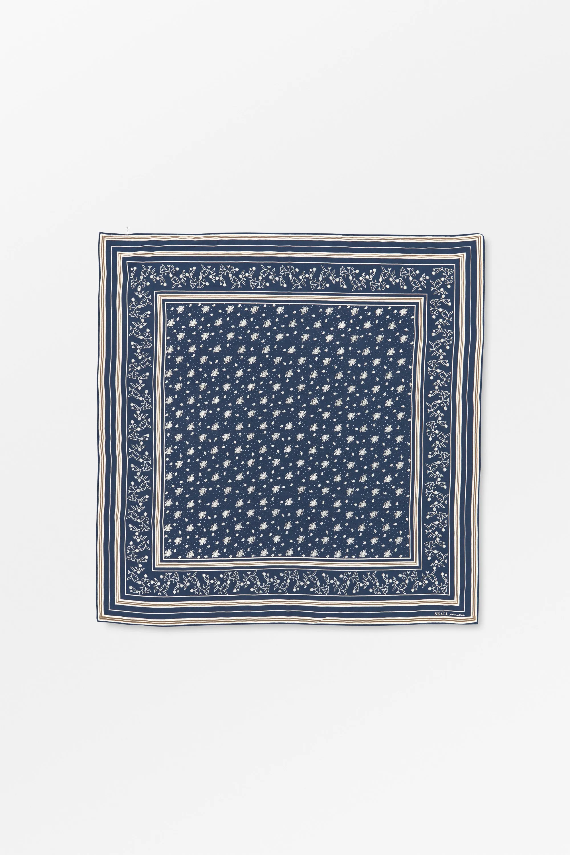 Skall classic scarf 90x90 - Dark navy sold by Skall Studio