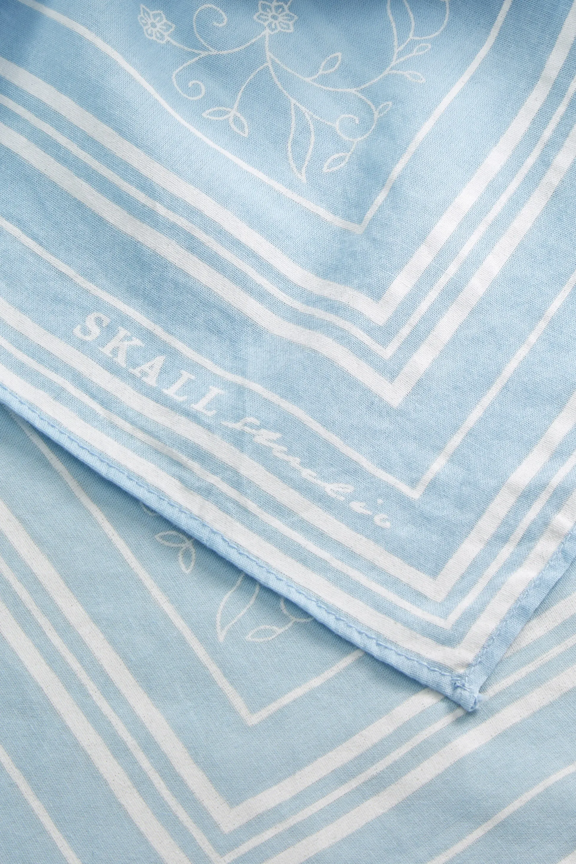 Skall classic scarf 55x55 - Sky blue sold by Skall Studio product image thumbnail 3