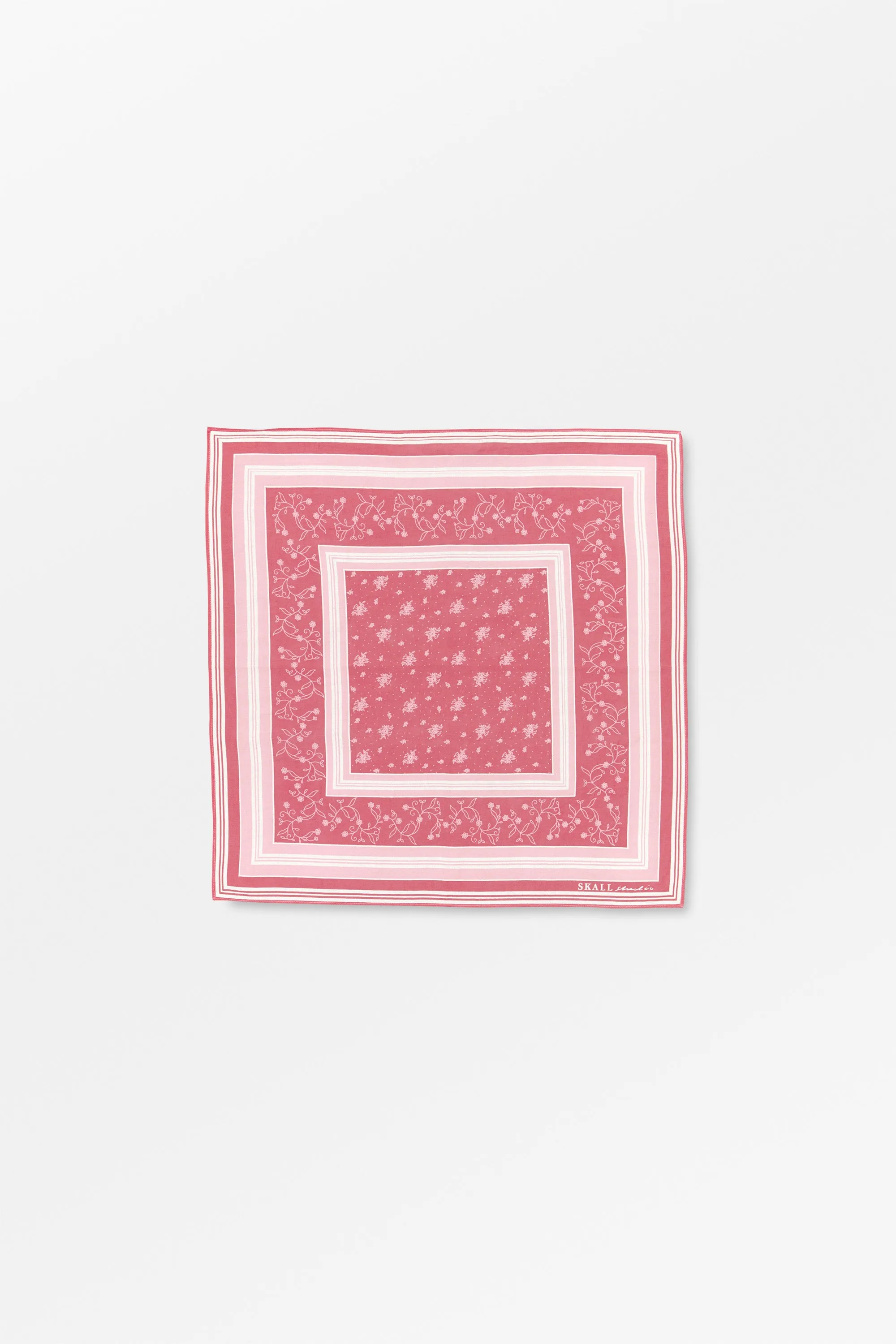 Skall classic scarf 55x55 - Hot pink sold by Skall Studio