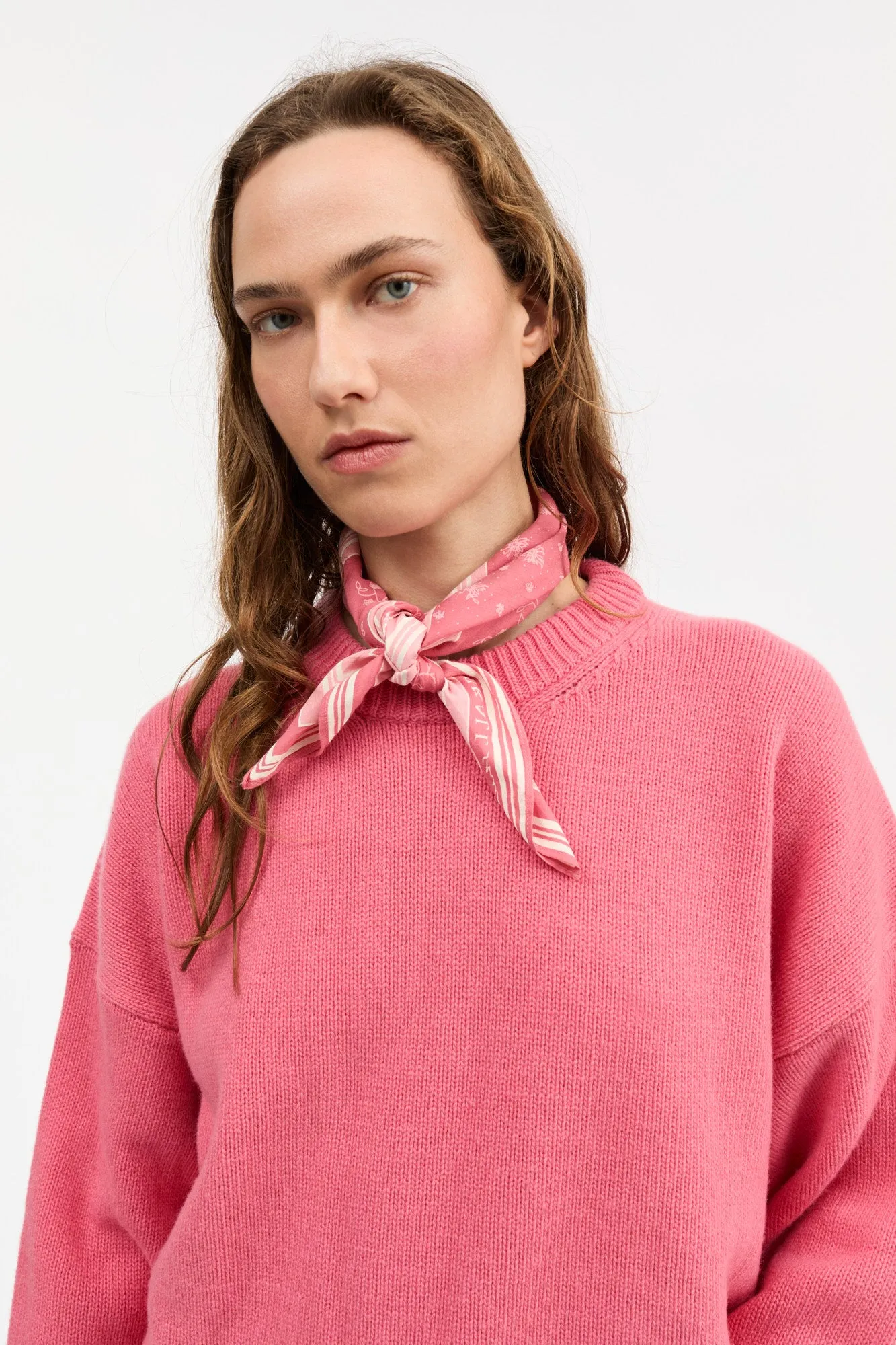 Skall classic scarf 55x55 - Hot pink sold by Skall Studio product image thumbnail 2