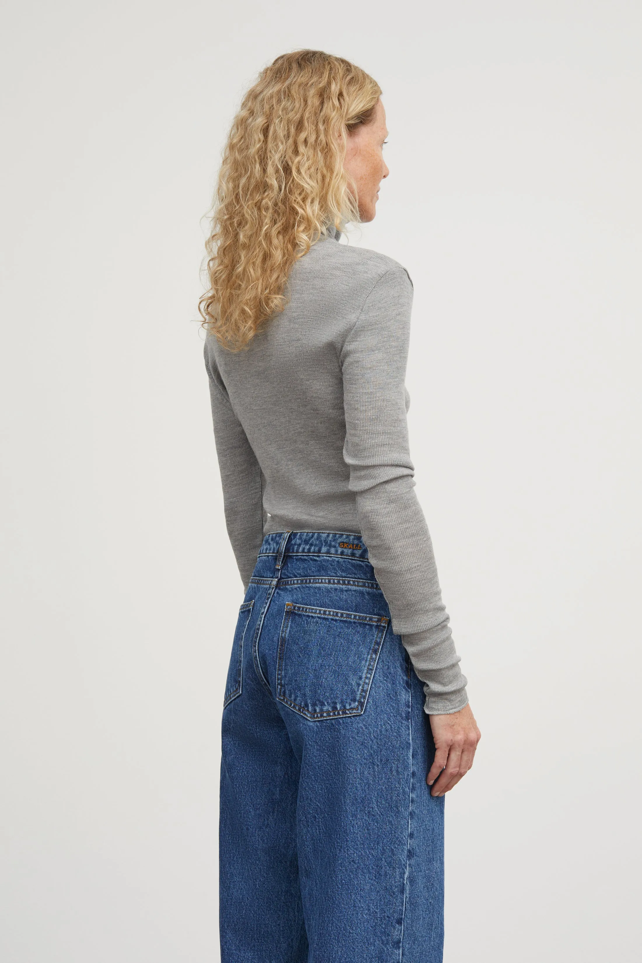 Amy T-neck - Grey melange sold by Skall Studio product image thumbnail 3