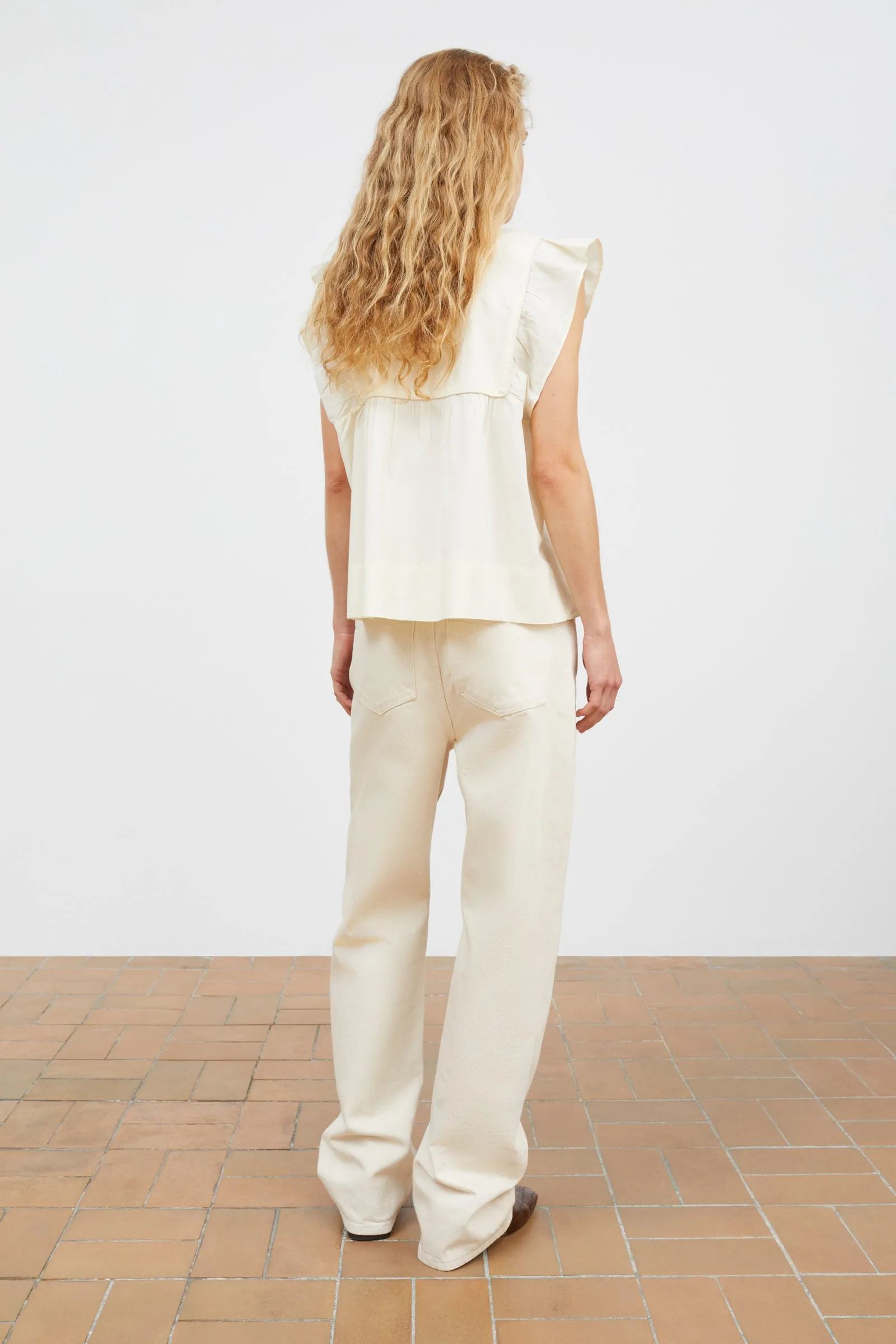 Nadja summer top - Buttermilk sold by Skall Studio product image thumbnail 4