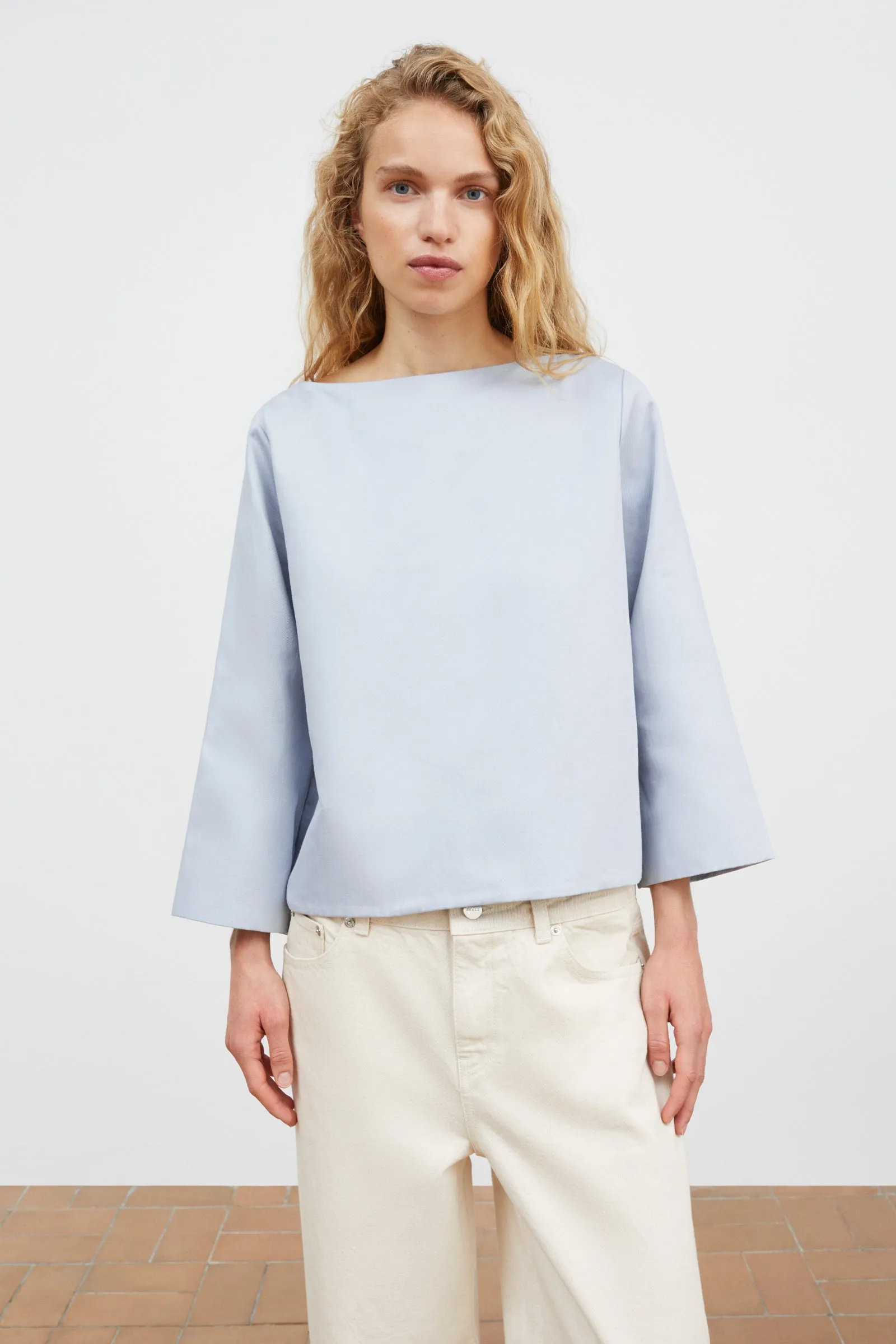 Alma blouse - Dusty blue sold by Skall Studio product image thumbnail 2