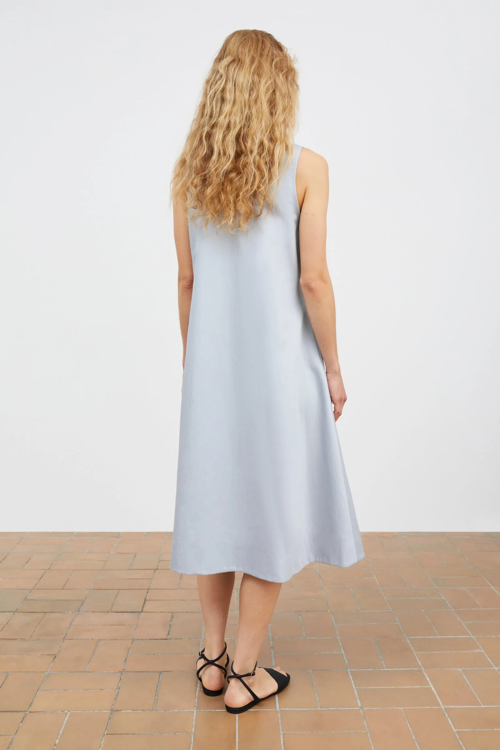 Amanda dress - Dusty blue sold by Skall Studio product image thumbnail 4