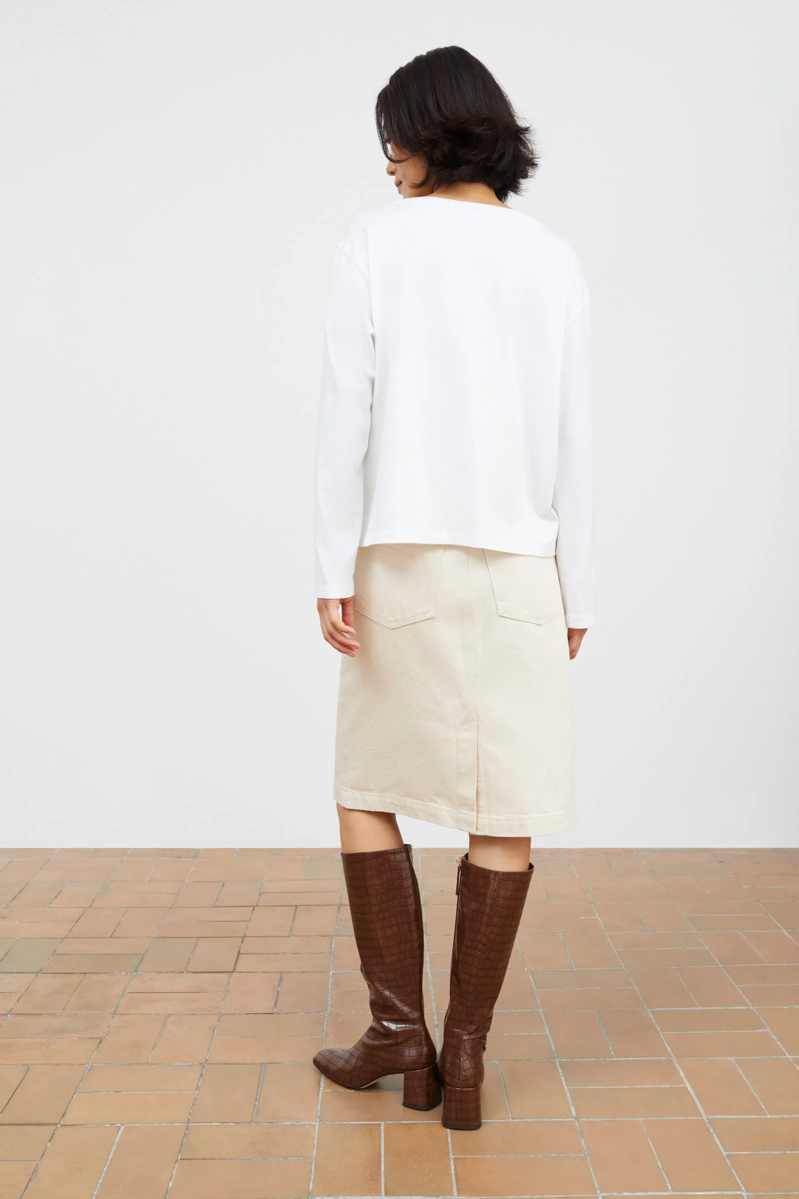 Cali skirt - Ecru sold by Skall Studio product image thumbnail 4