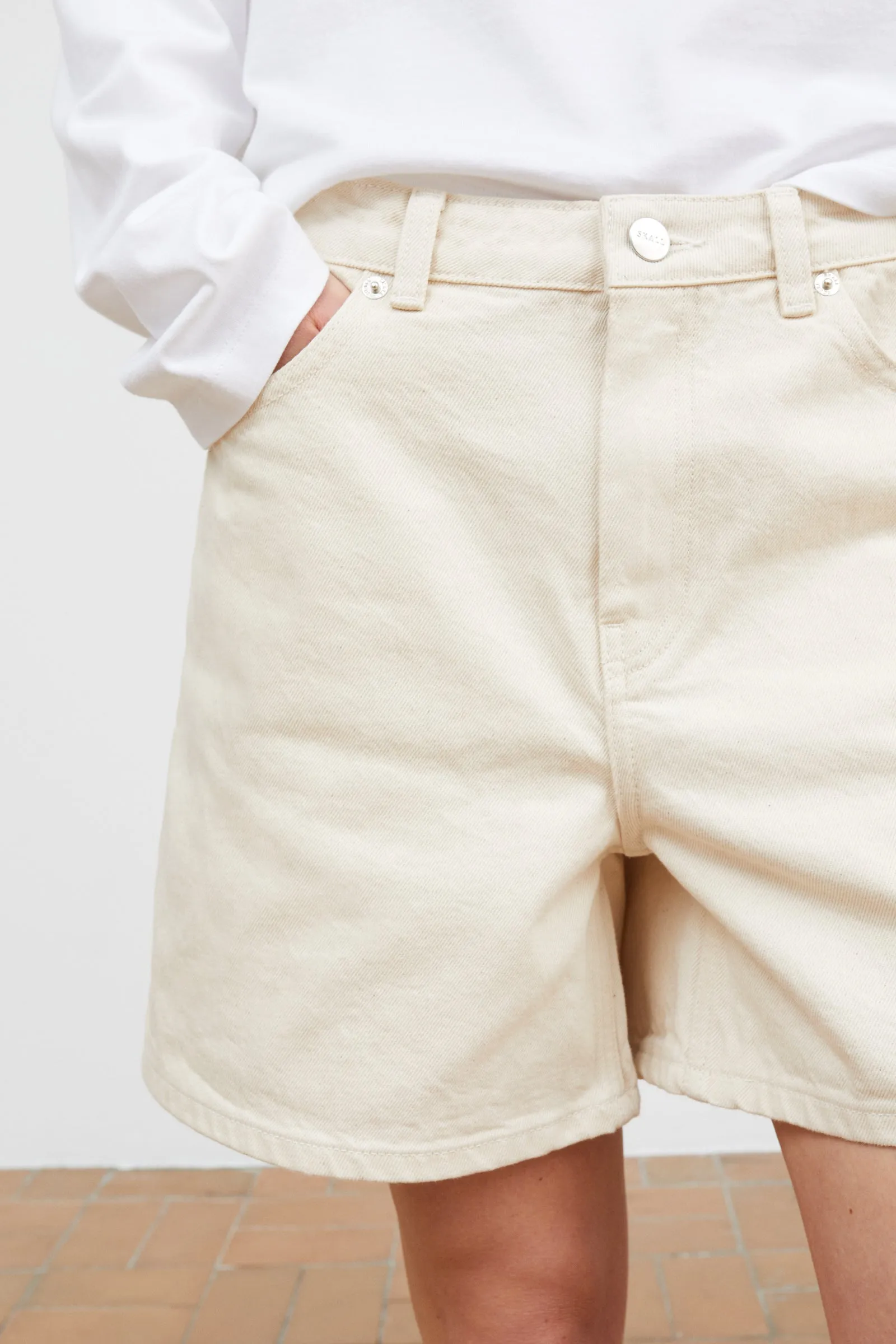 Willie shorts - Ecru sold by Skall Studio product image thumbnail 3