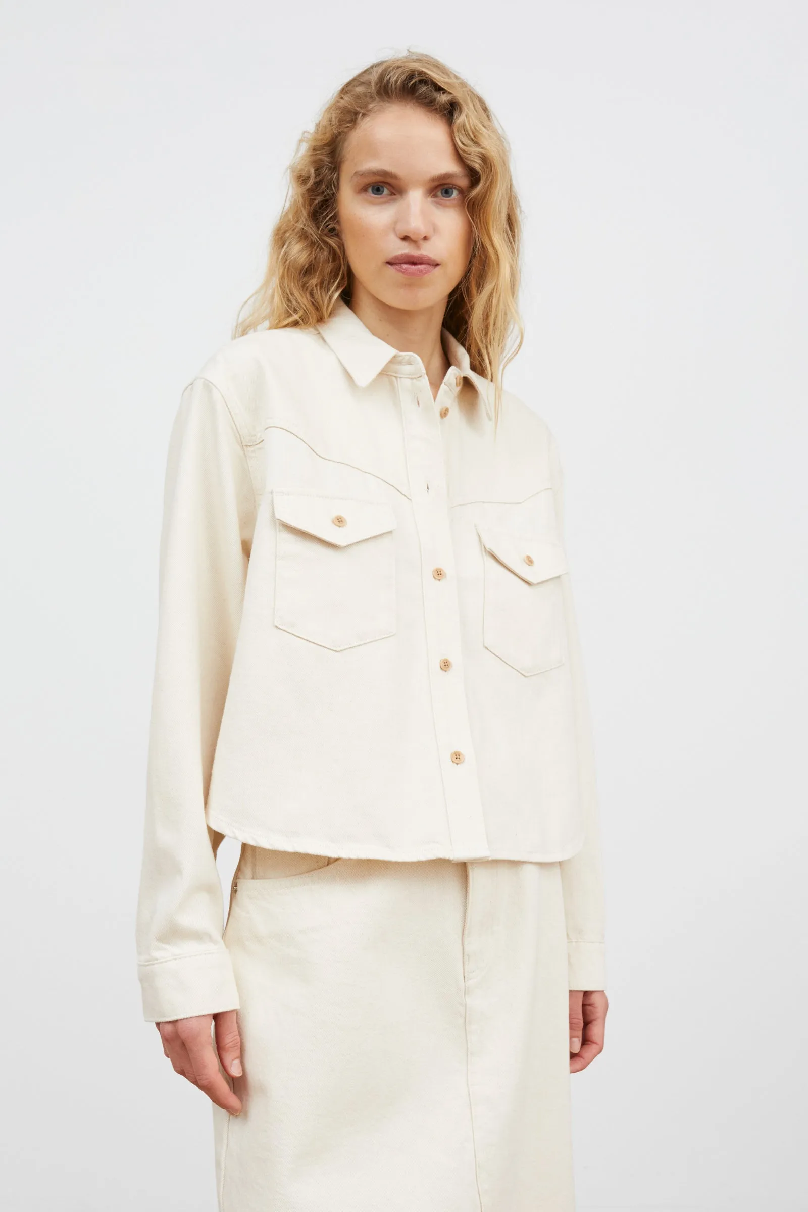 Dolly shirt - Ecru sold by Skall Studio product image thumbnail 2