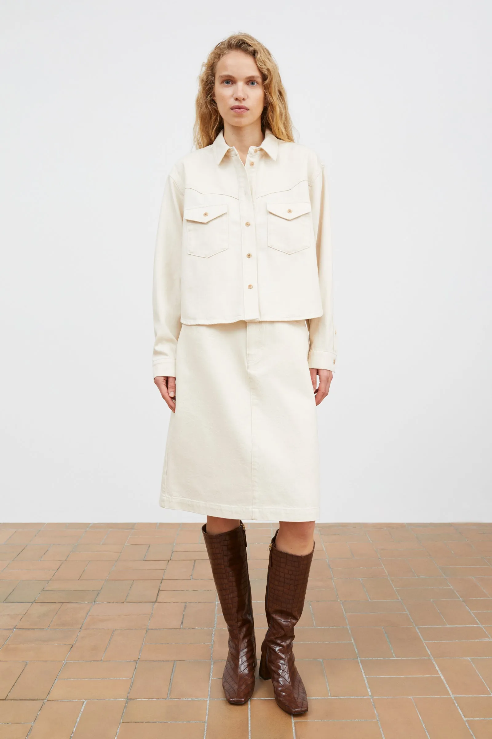 Dolly shirt - Ecru sold by Skall Studio product image thumbnail 3