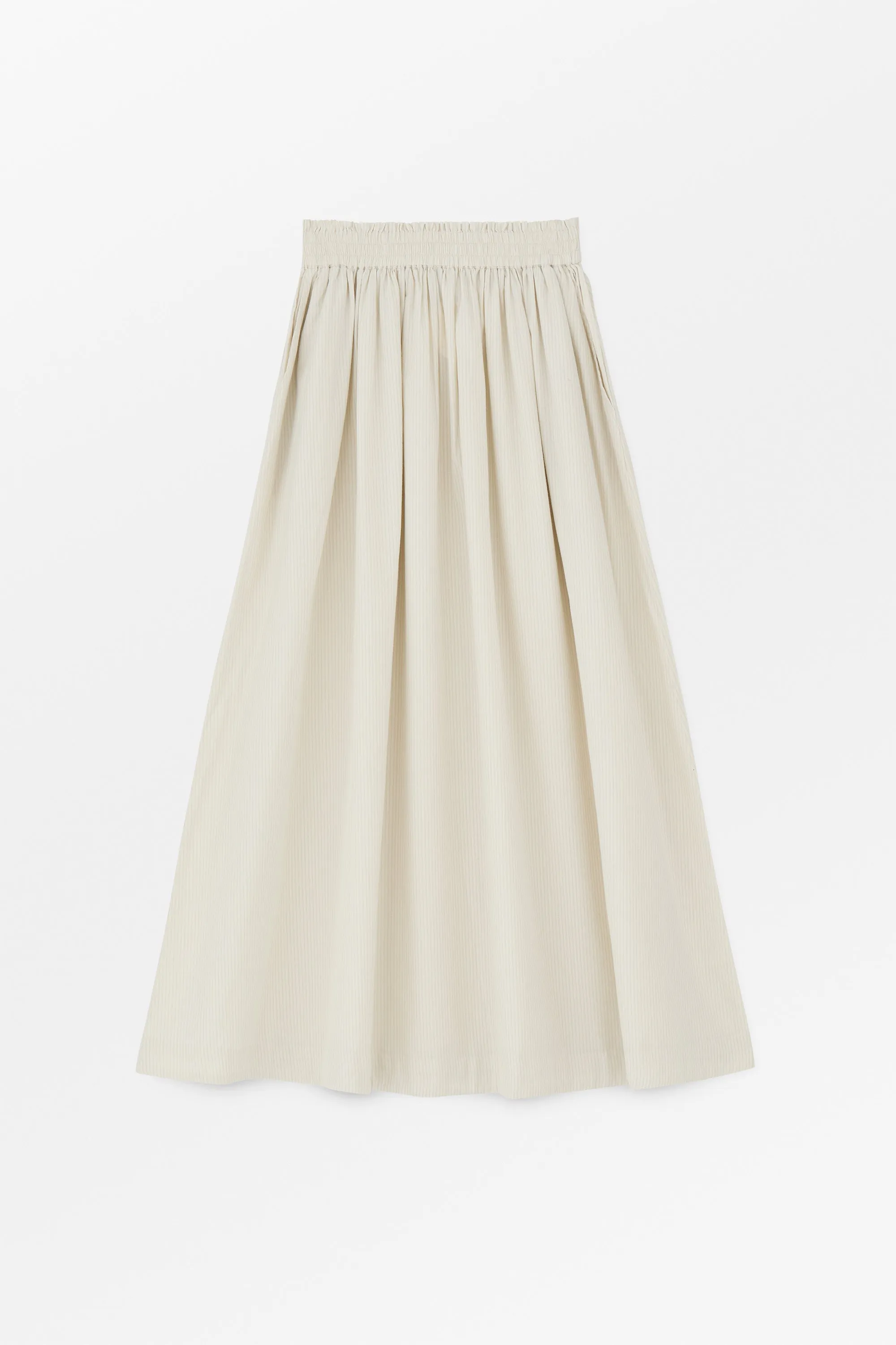 Dagny skirt - Light blue/White stripe sold by Skall Studio