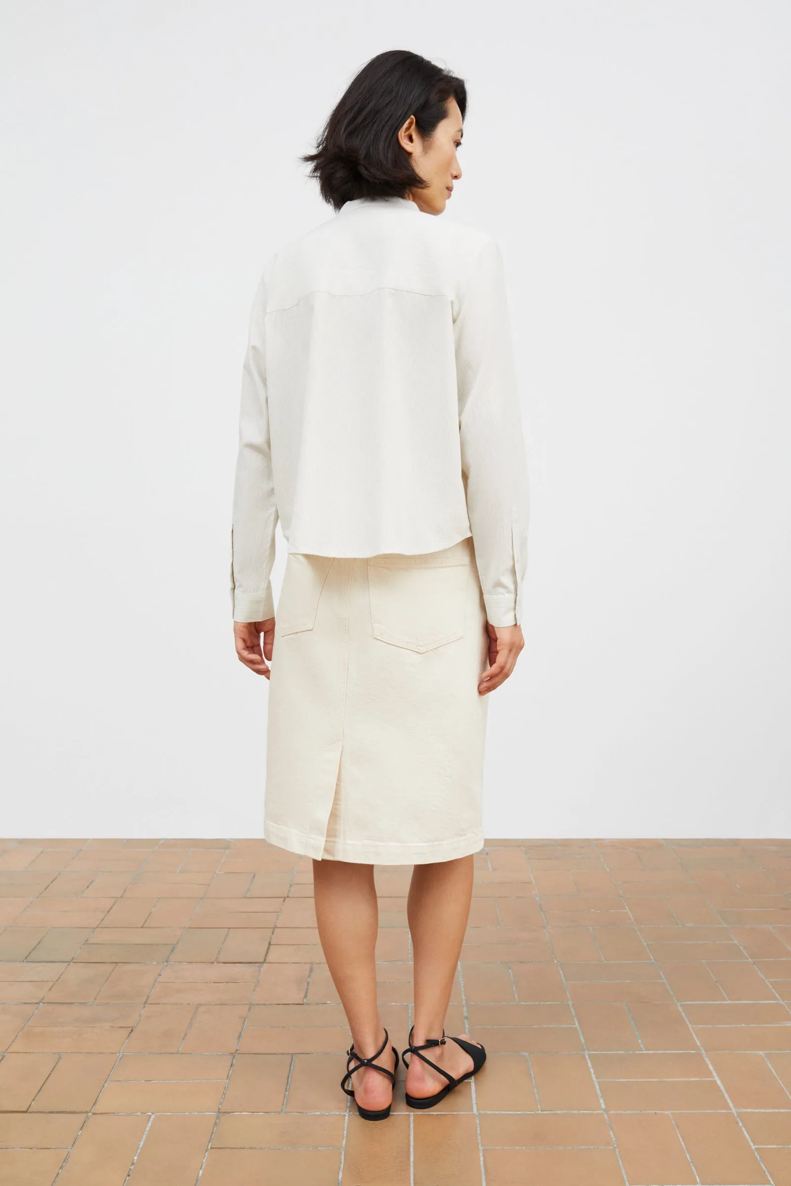 Agnes shirt - Light blue/White stripe sold by Skall Studio product image thumbnail 4