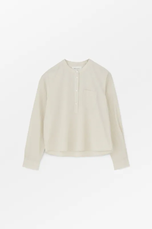 Agnes shirt - Light blue/White stripe made by Skall Studio