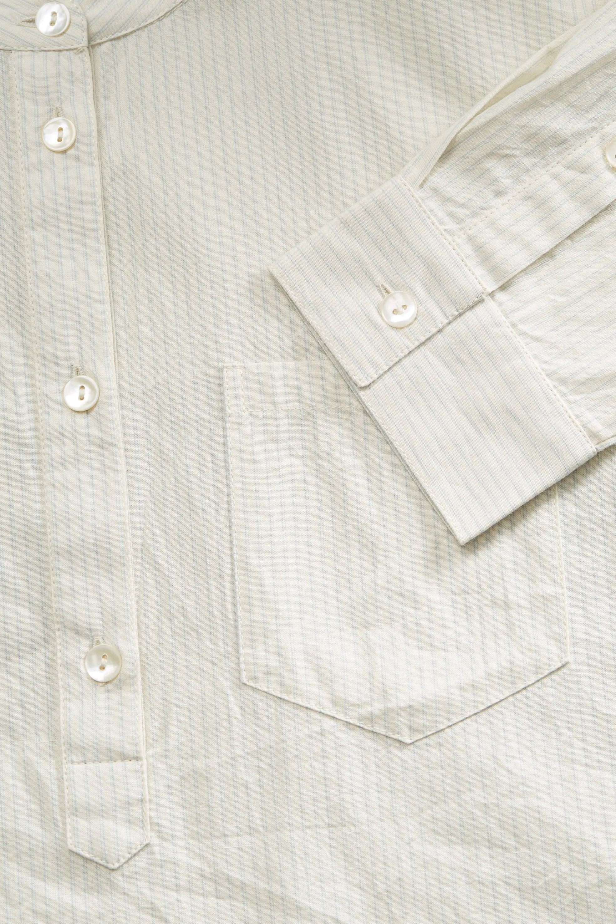 Agnes shirt - Light blue/White stripe sold by Skall Studio product image thumbnail 5