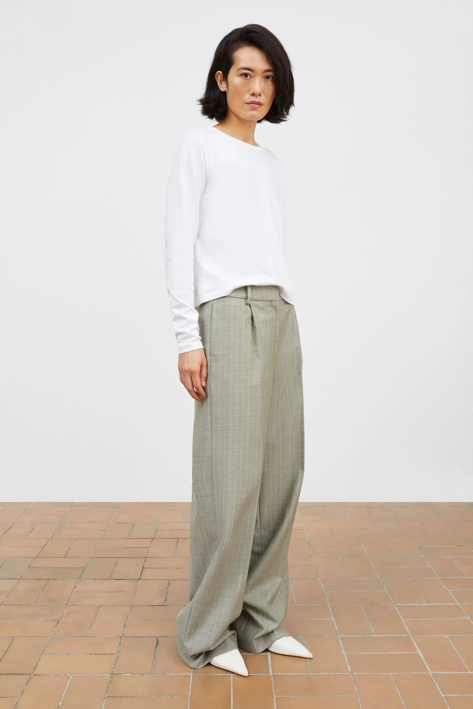 Thom trousers - Light grey/Ecru sold by Skall Studio product image thumbnail 2