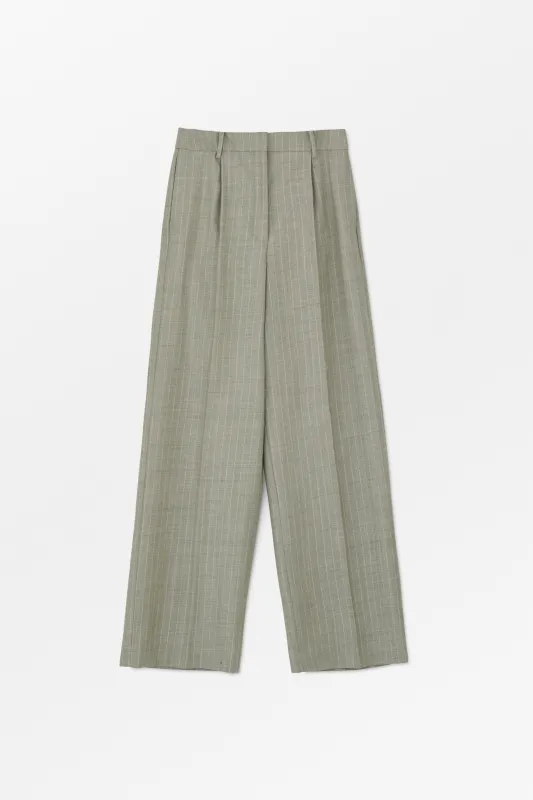 Thom trousers - Light grey/Ecru made by Skall Studio