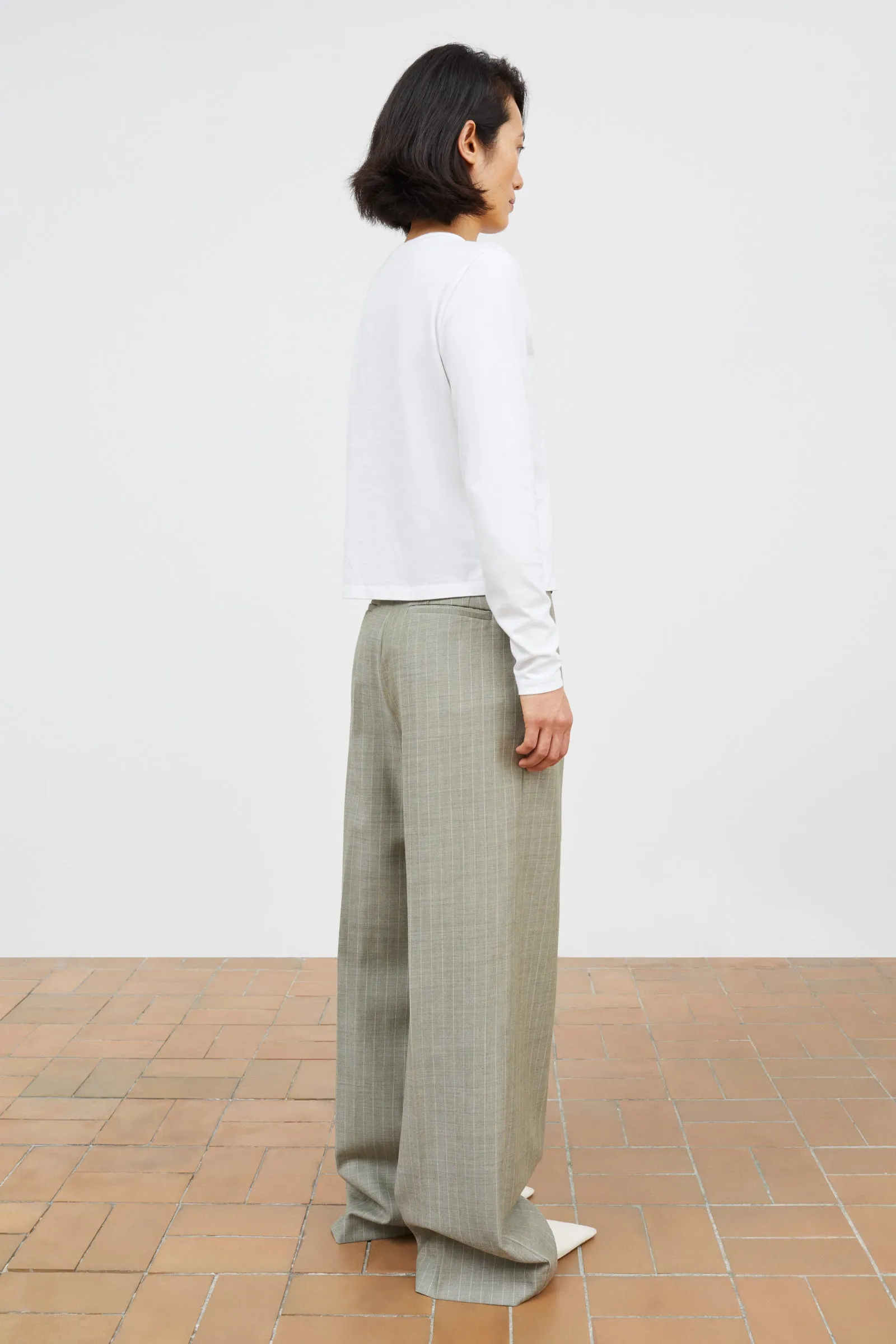 Thom trousers - Light grey/Ecru sold by Skall Studio product image thumbnail 4