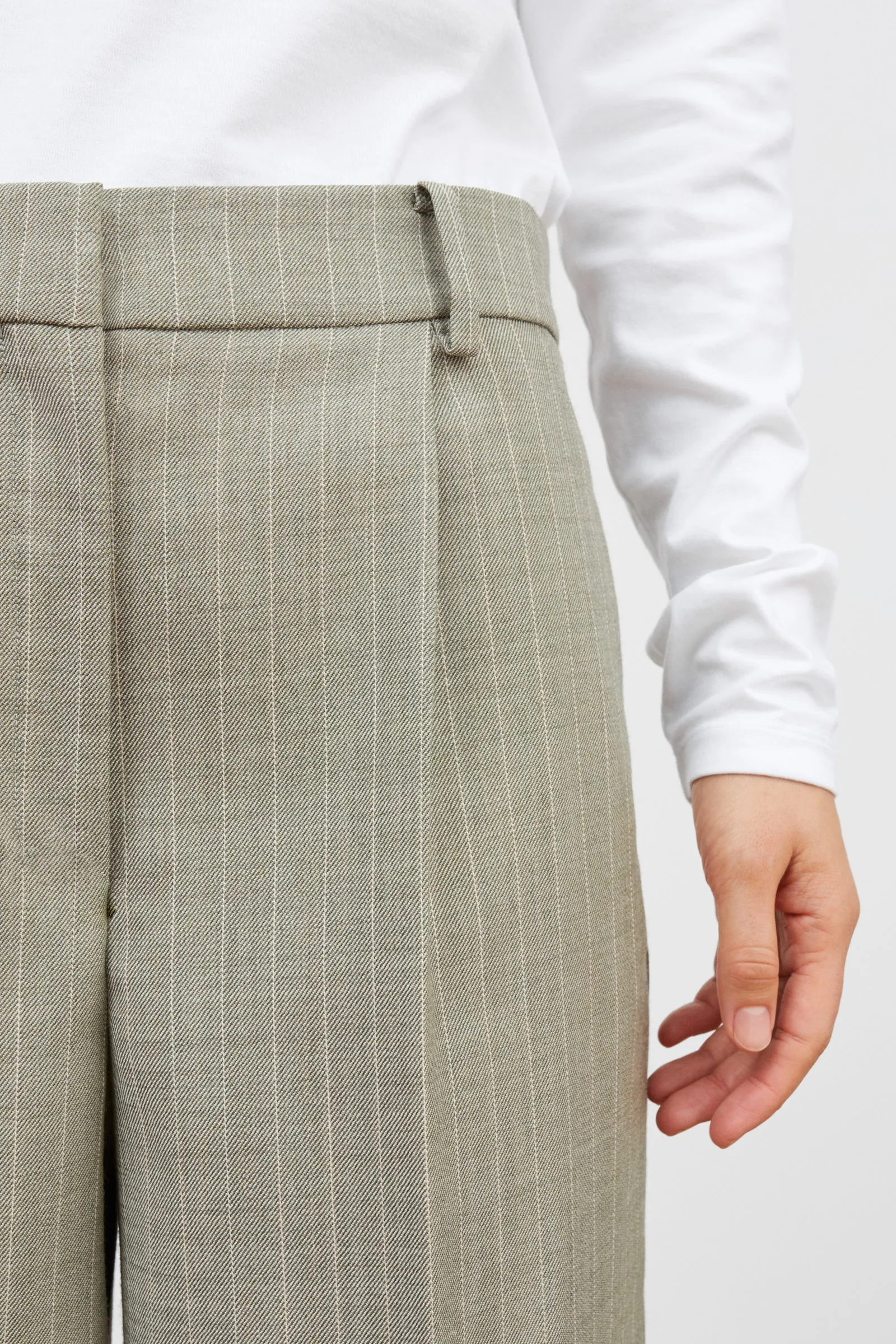 Thom trousers - Light grey/Ecru sold by Skall Studio product image thumbnail 3