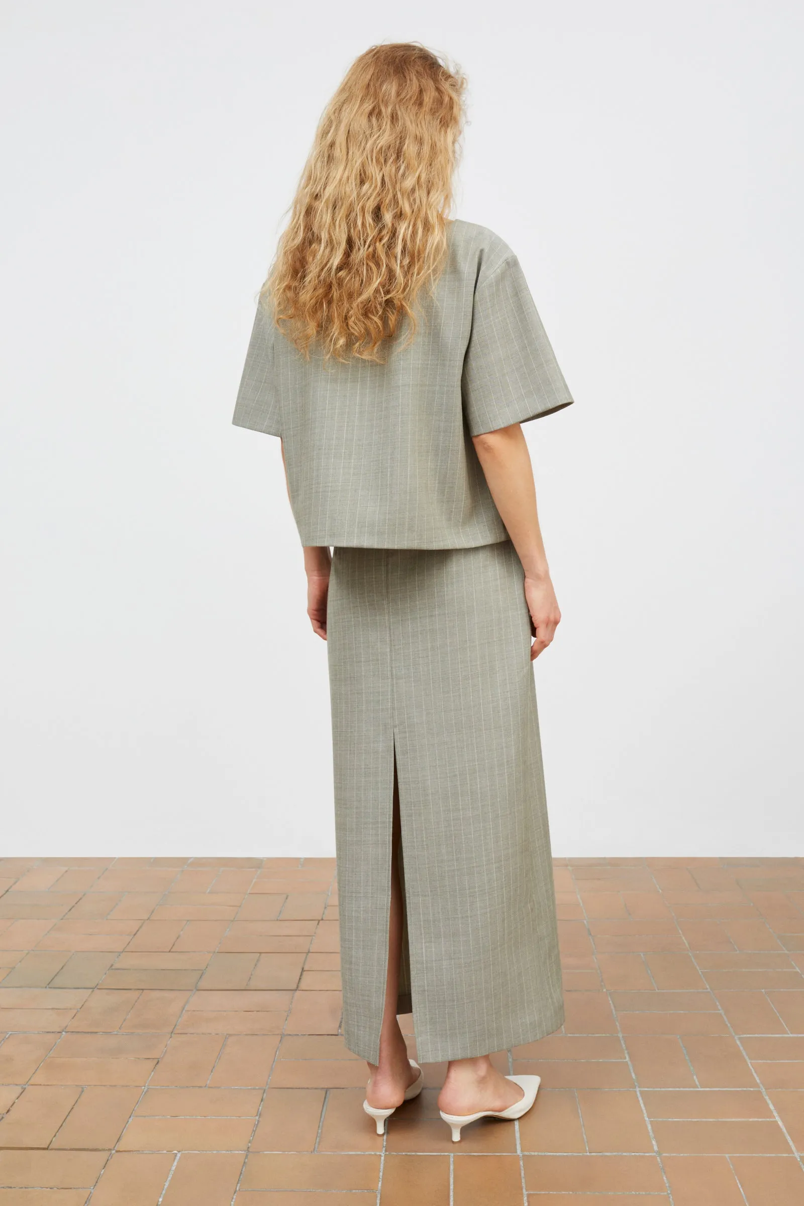 Blond tee - Light grey/Ecru sold by Skall Studio product image thumbnail 4