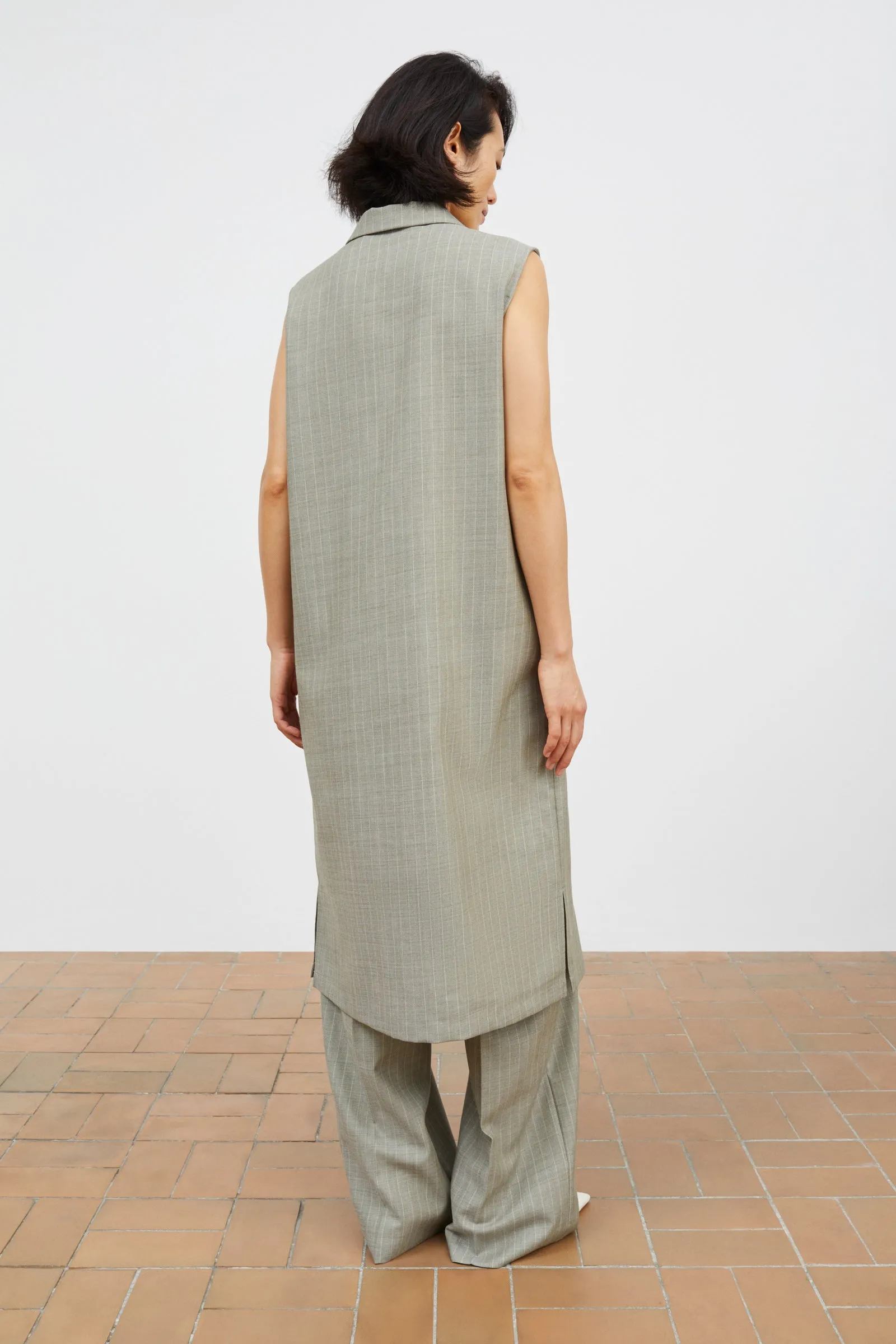 Blond dress - Light grey/Ecru sold by Skall Studio product image thumbnail 4