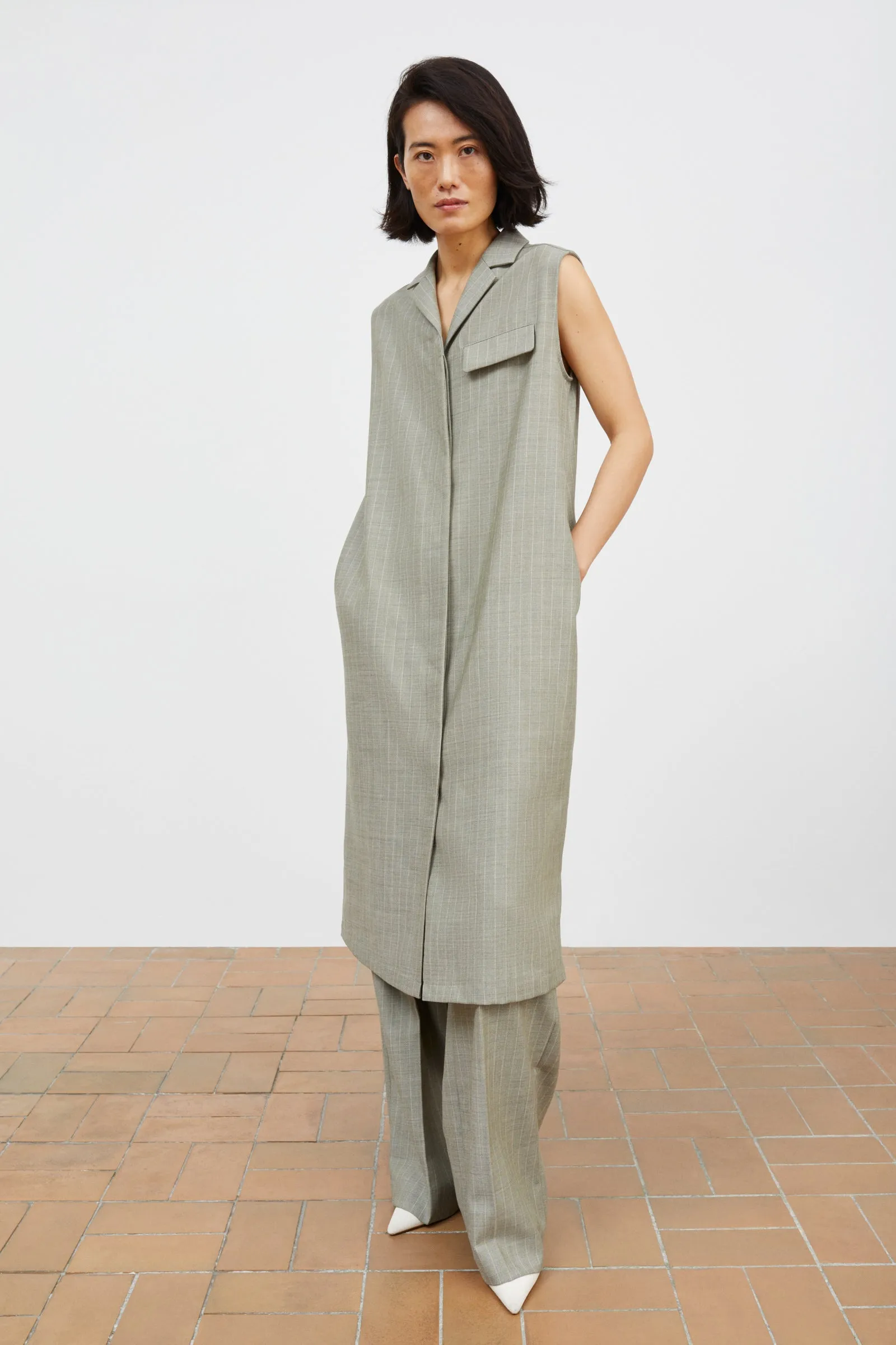 Blond dress - Light grey/Ecru sold by Skall Studio product image thumbnail 2