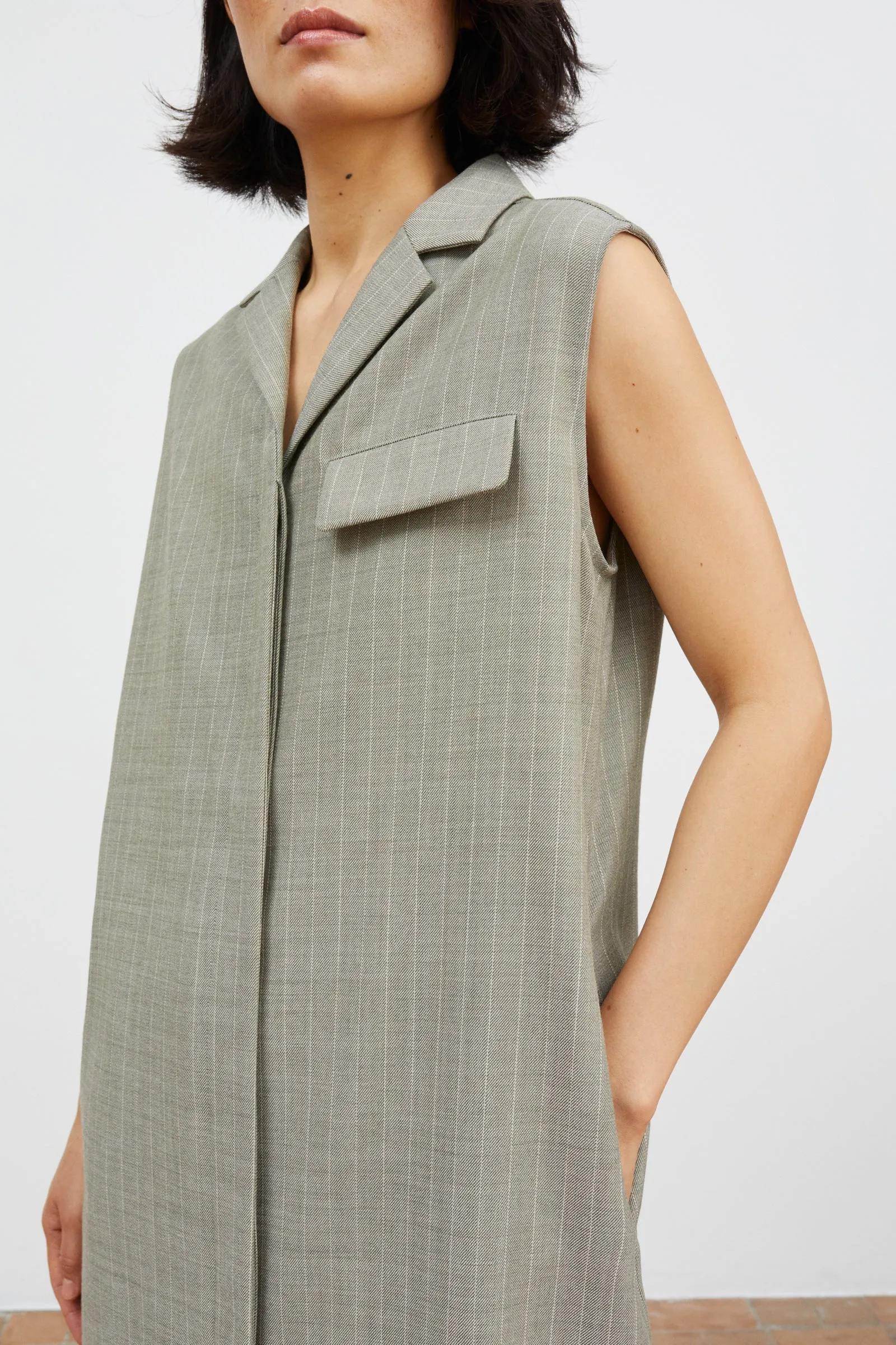 Blond dress - Light grey/Ecru sold by Skall Studio product image thumbnail 3