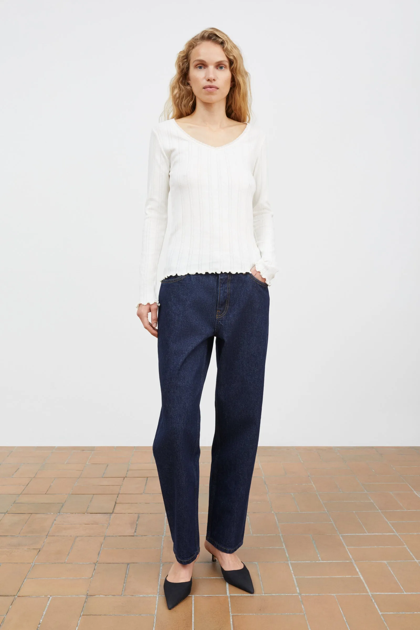 June V blouse - Ecru sold by Skall Studio product image thumbnail 3