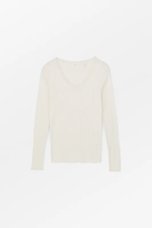 June V blouse - Ecru made by Skall Studio