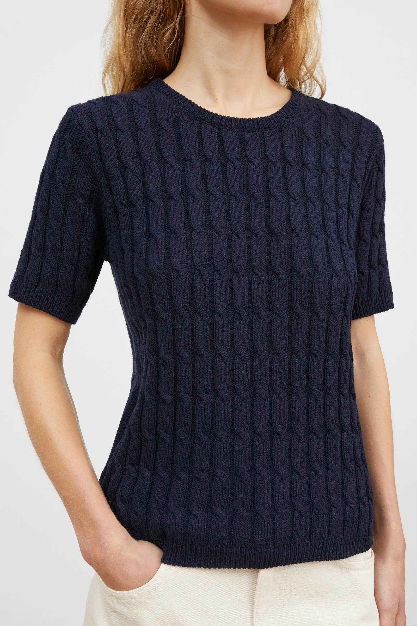 Cathrine tee - Dark navy sold by Skall Studio product image thumbnail 2