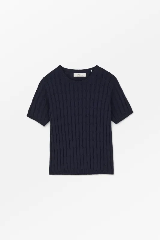 Cathrine tee - Dark navy made by Skall Studio