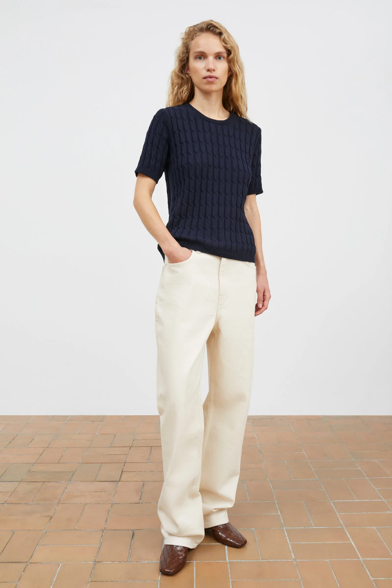 Cathrine tee - Dark navy sold by Skall Studio product image thumbnail 3