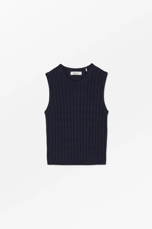 Cora top - Dark navy made by Skall Studio